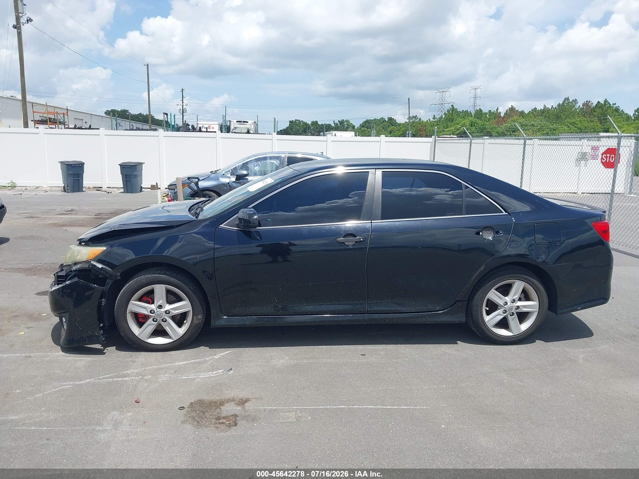 2013 Toyota Camry Se Black vin: 4T1BF1FK3DU276236