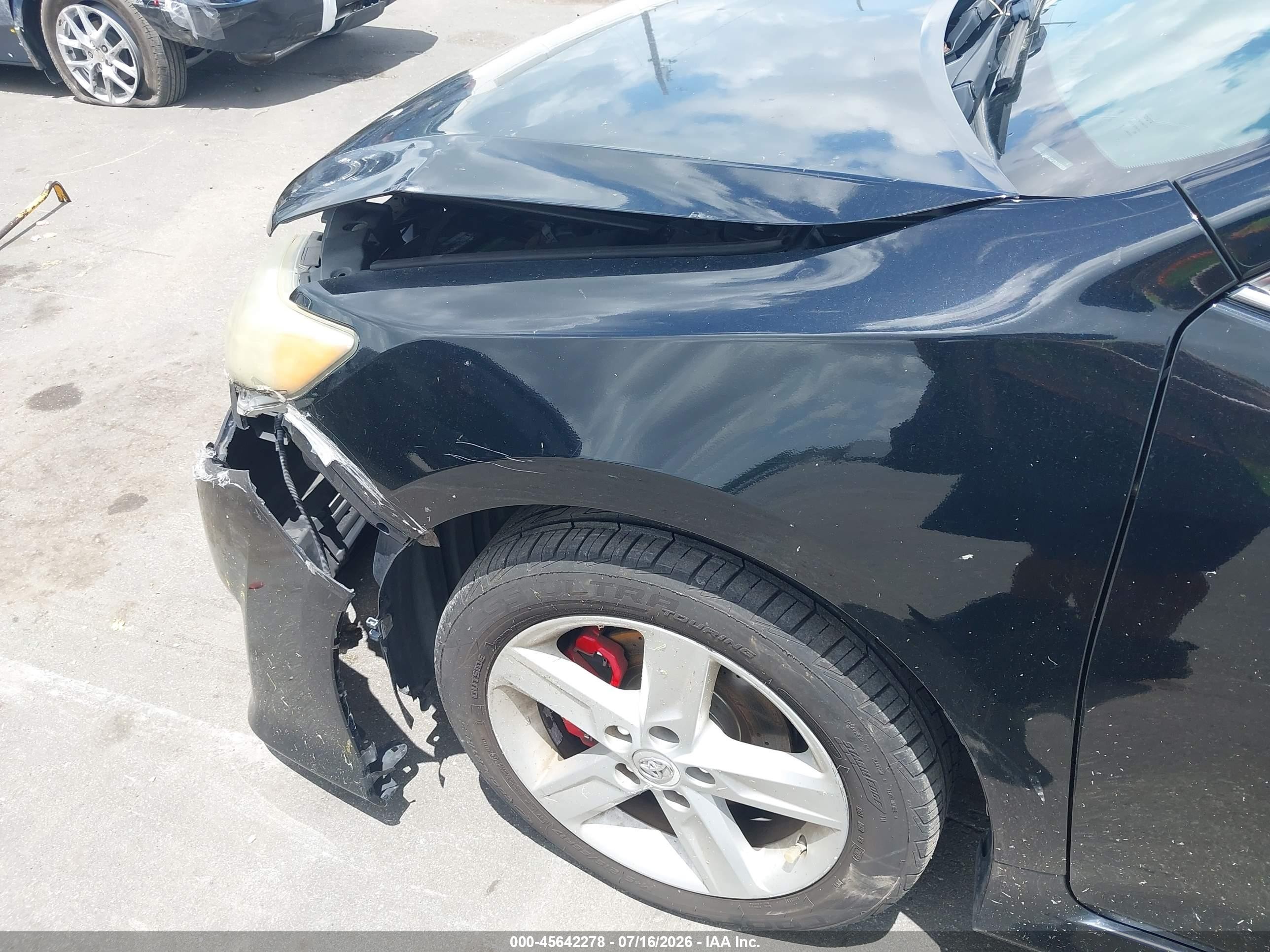 2013 Toyota Camry Se Black vin: 4T1BF1FK3DU276236