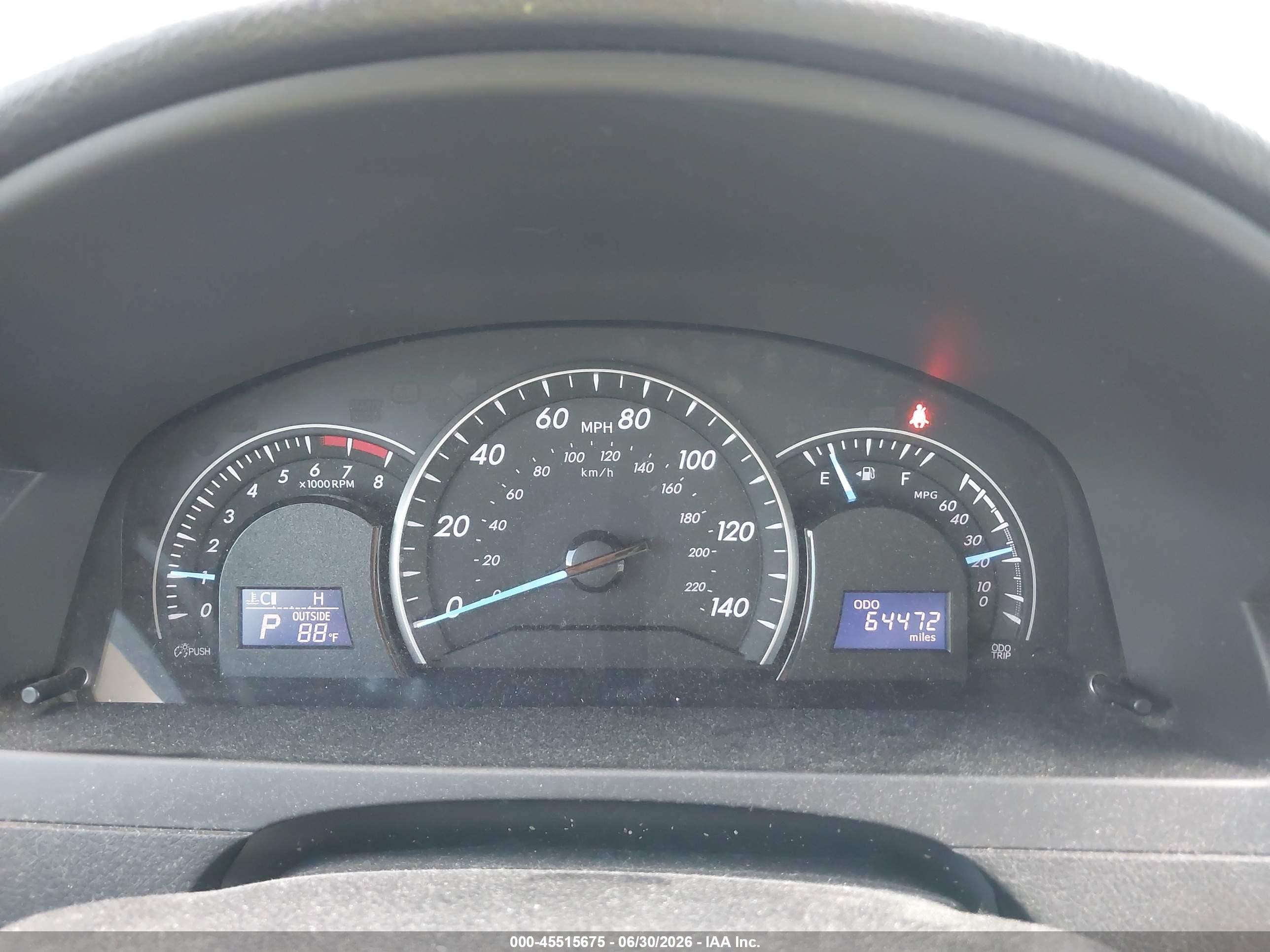 2013 Toyota Camry Le Черный vin: 4T1BF1FK3DU639778