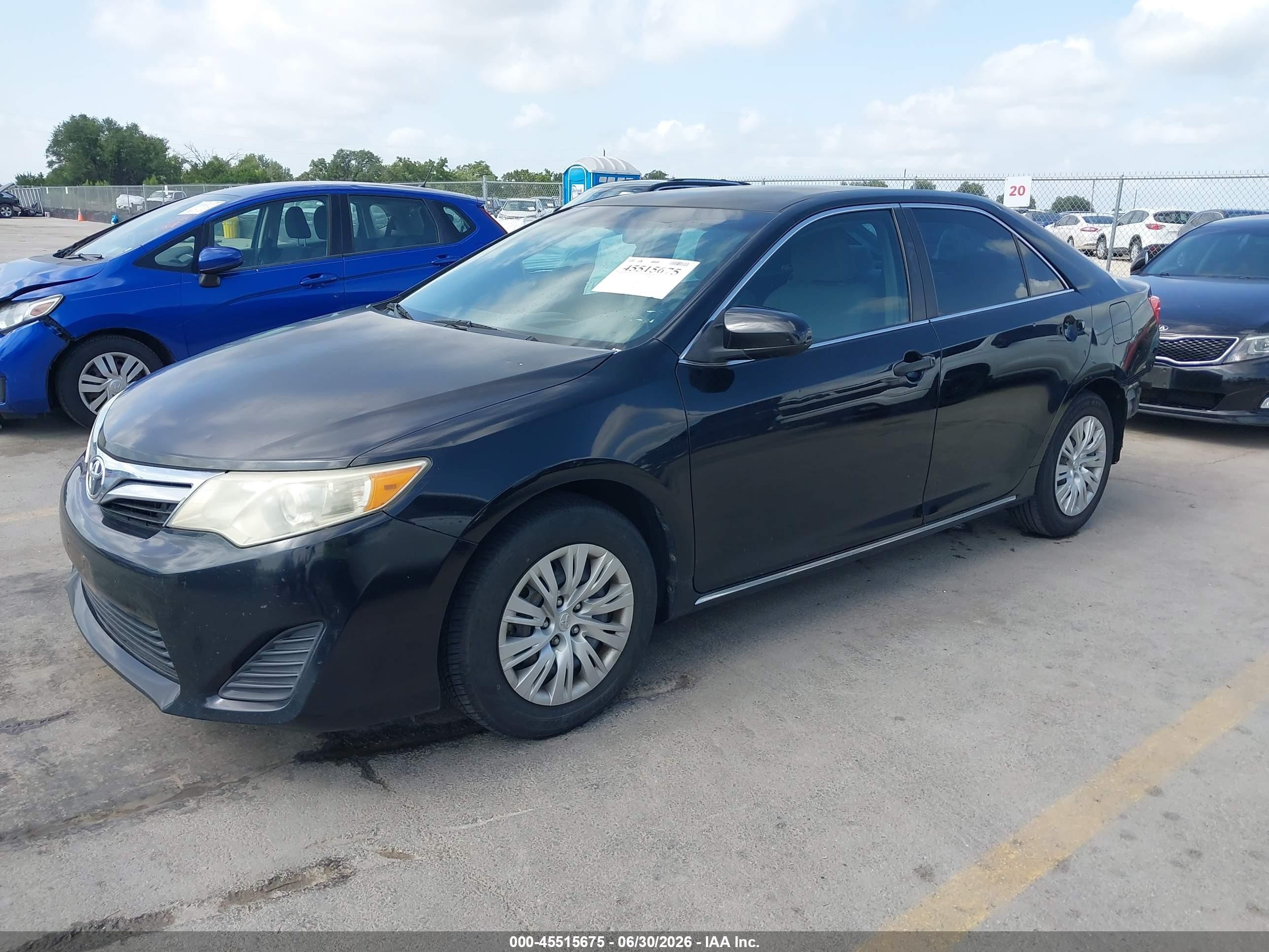 2013 Toyota Camry Le Черный vin: 4T1BF1FK3DU639778