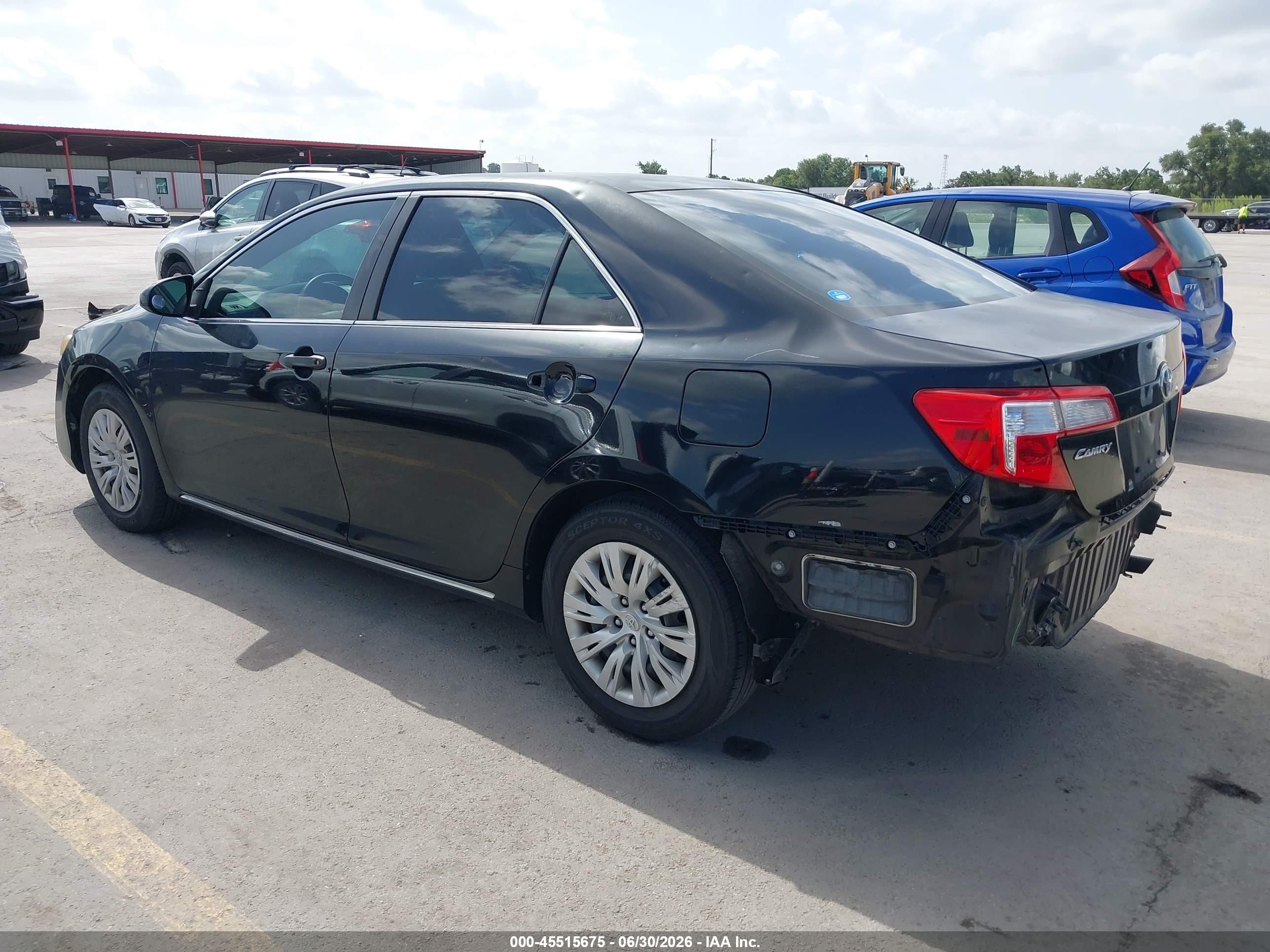 2013 Toyota Camry Le Черный vin: 4T1BF1FK3DU639778