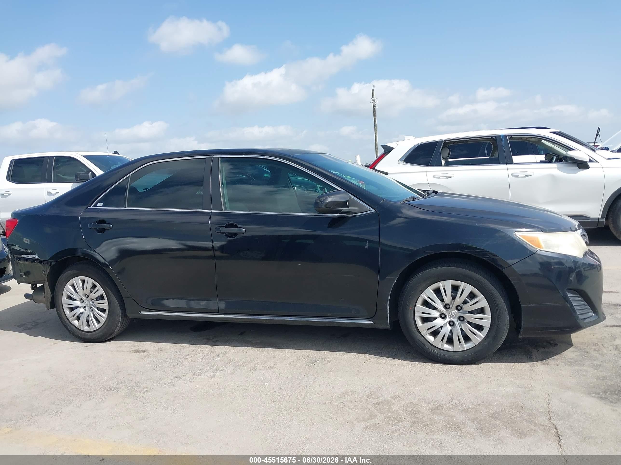 2013 Toyota Camry Le Черный vin: 4T1BF1FK3DU639778