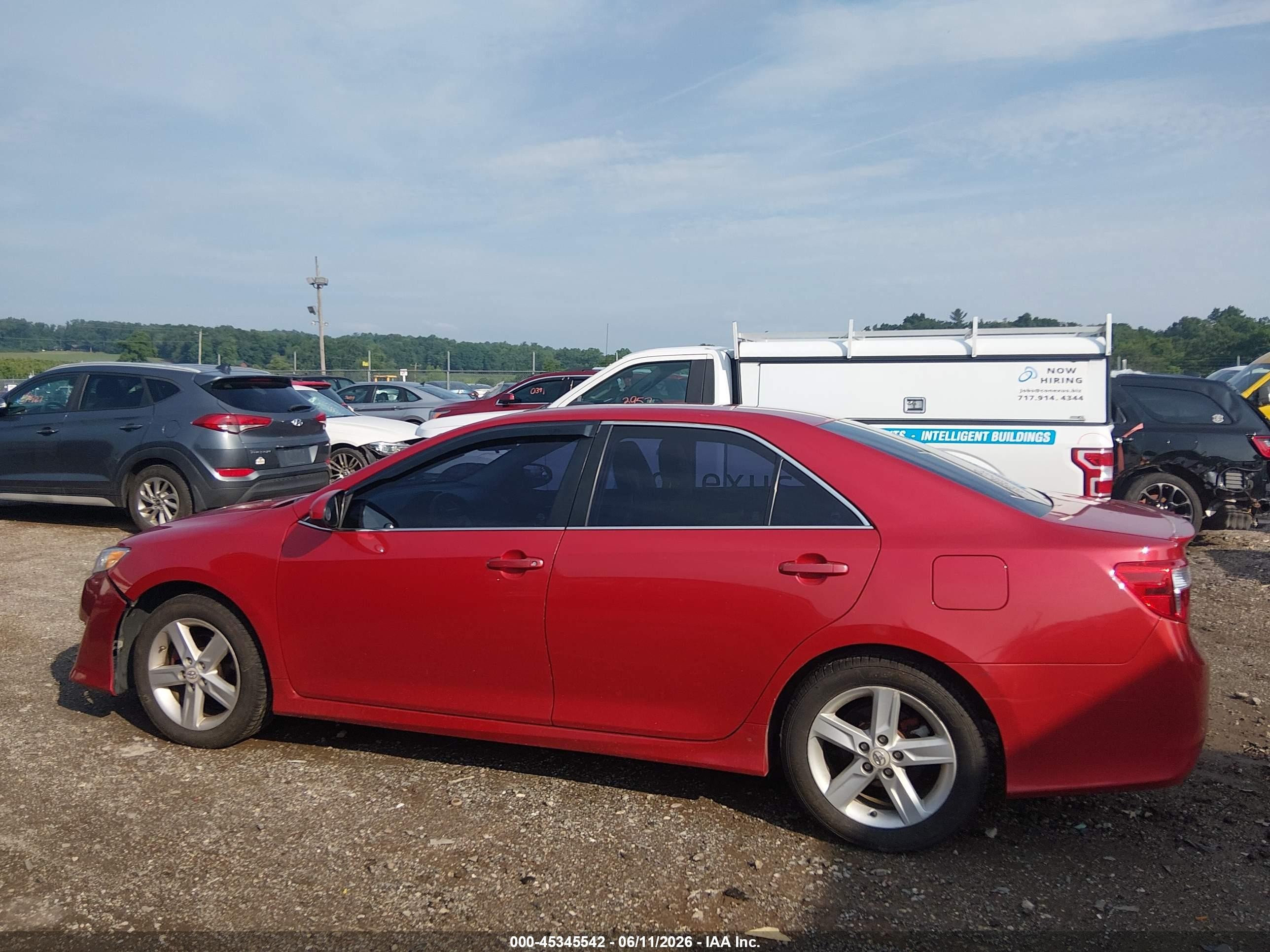 2013 Toyota Camry Se Красный vin: 4T1BF1FK3DU643619