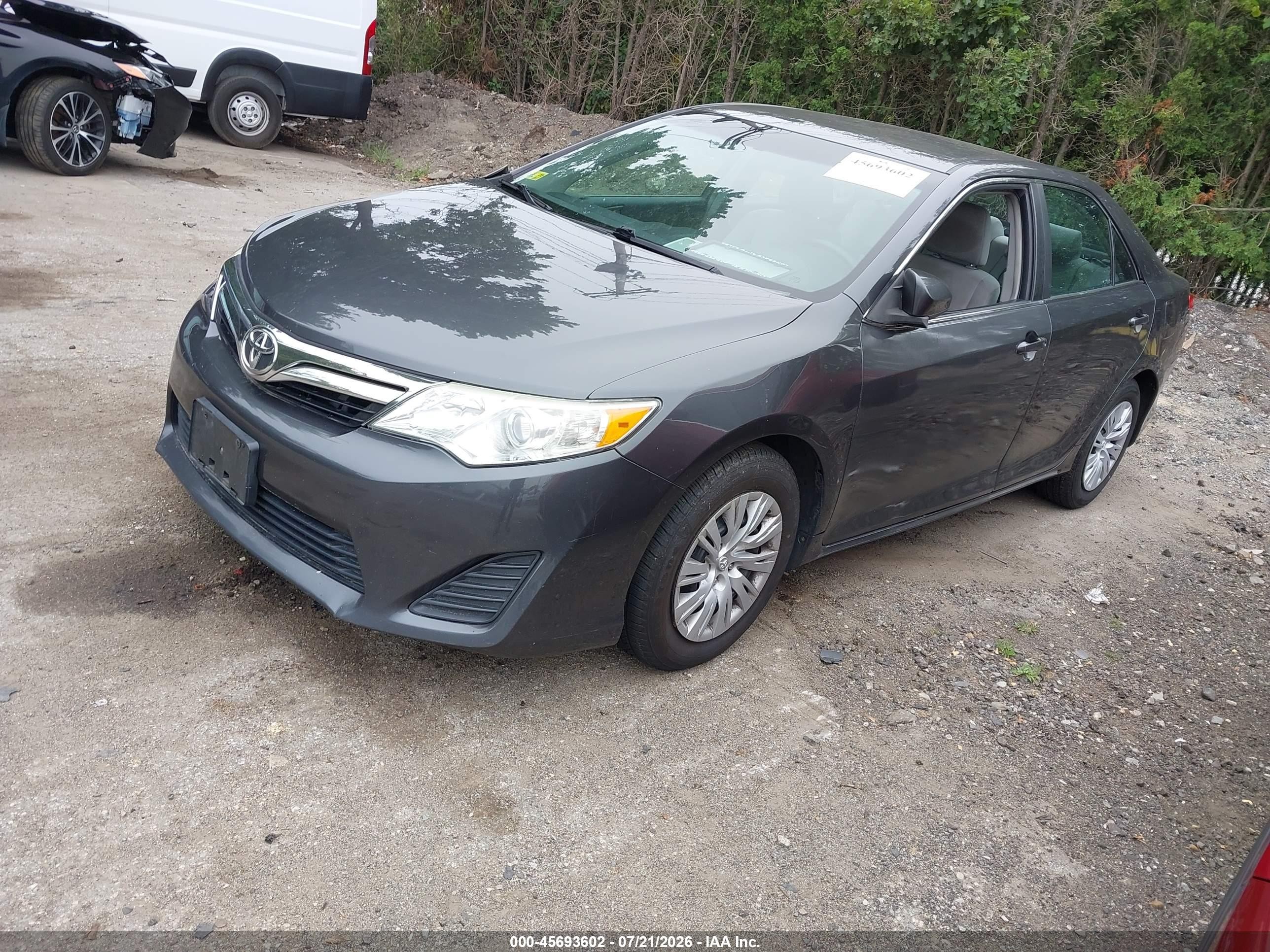 2013 Toyota Camry Le Серый vin: 4T1BF1FK3DU655589