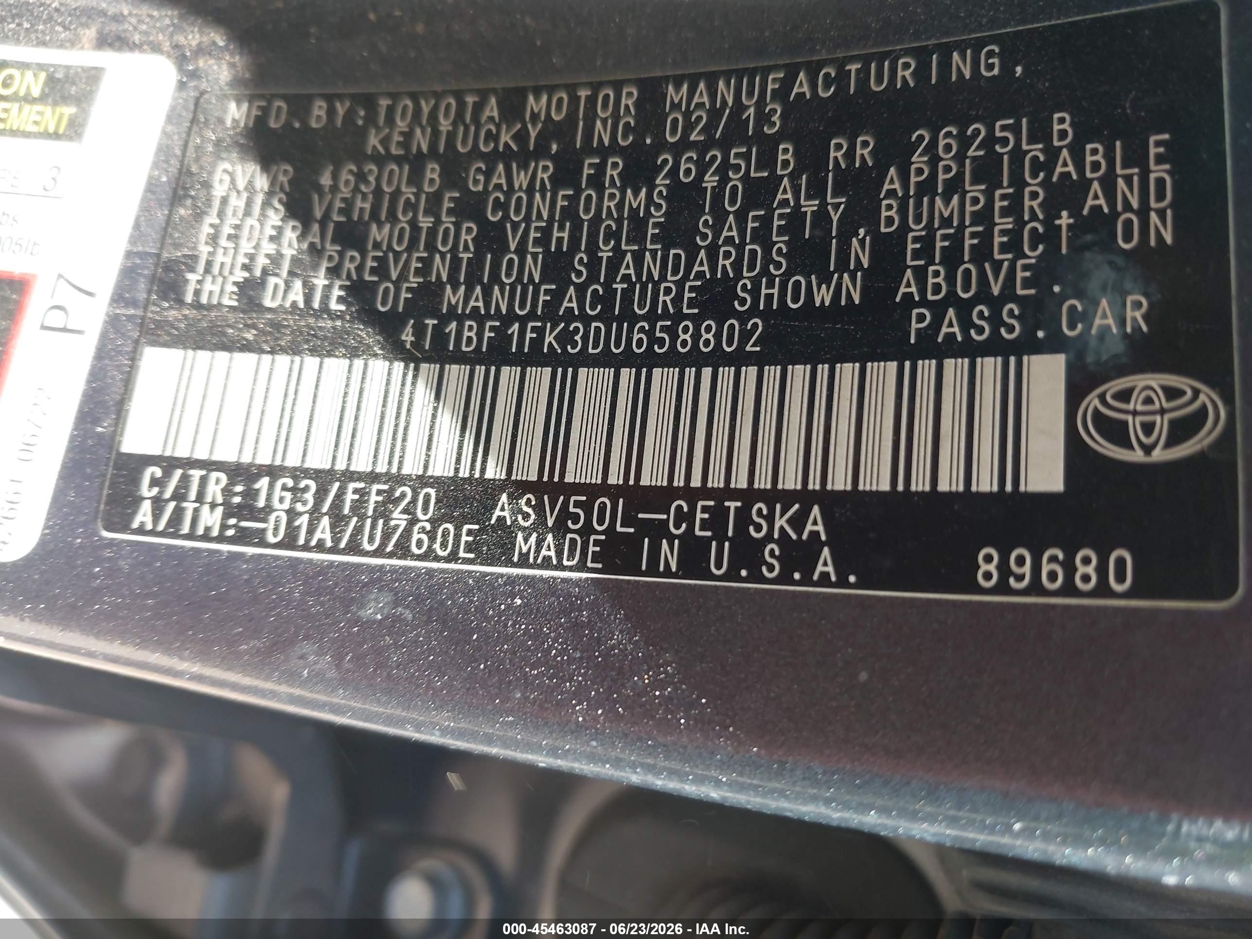 2013 Toyota Camry Se Silver vin: 4T1BF1FK3DU658802