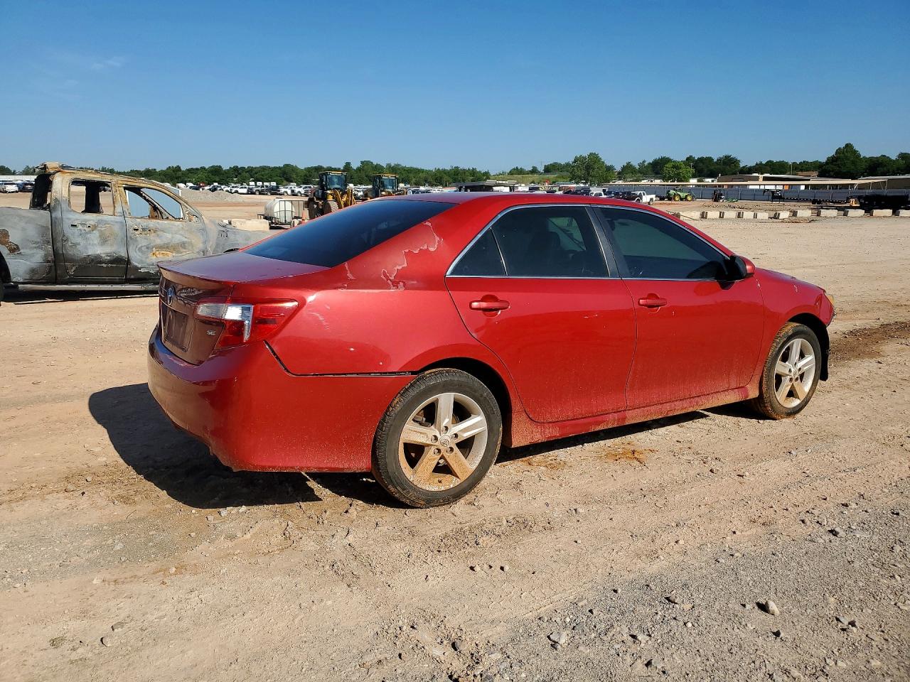 2013 Toyota Camry Se Red vin: 4T1BF1FK3DU661960