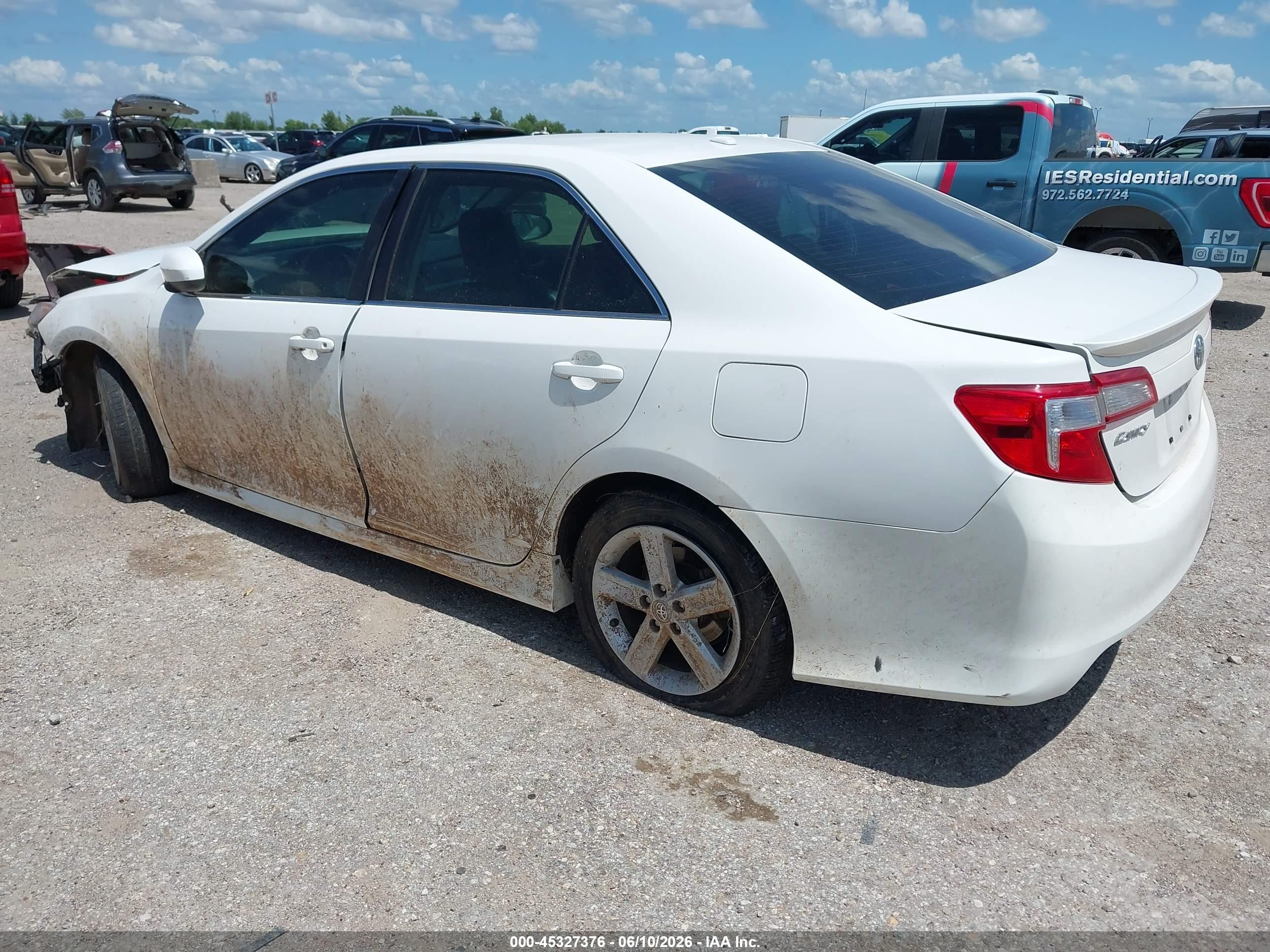 2013 Toyota Camry Se White vin: 4T1BF1FK3DU663241
