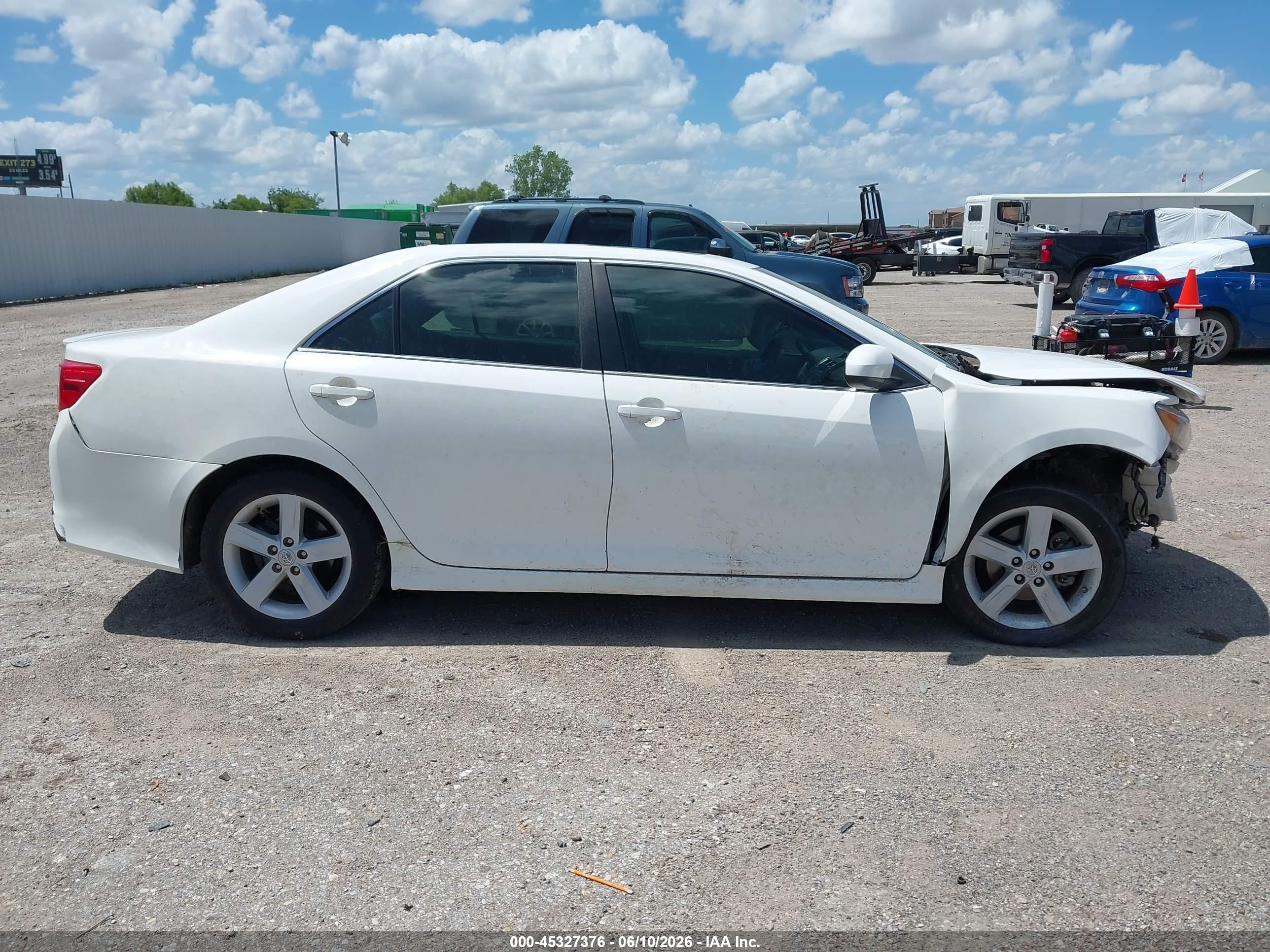 2013 Toyota Camry Se White vin: 4T1BF1FK3DU663241