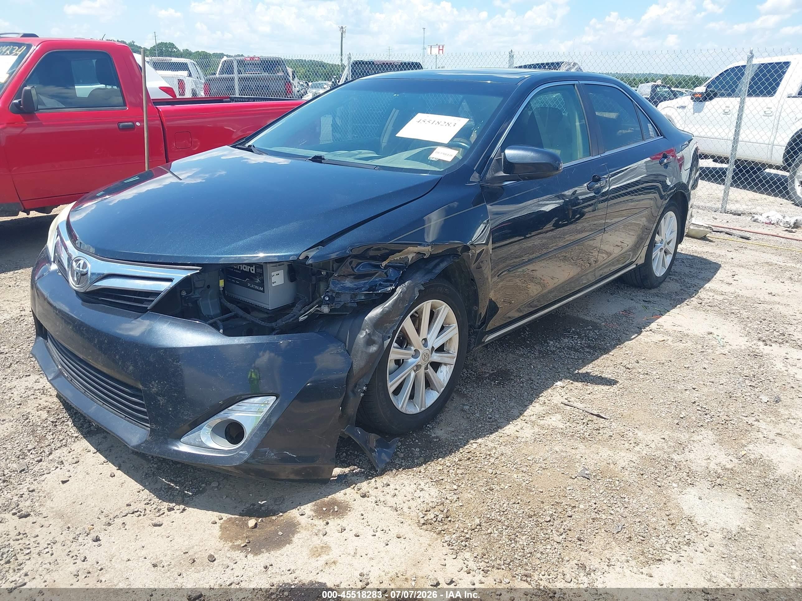 2013 Toyota Camry Xle Black vin: 4T1BF1FK3DU667130