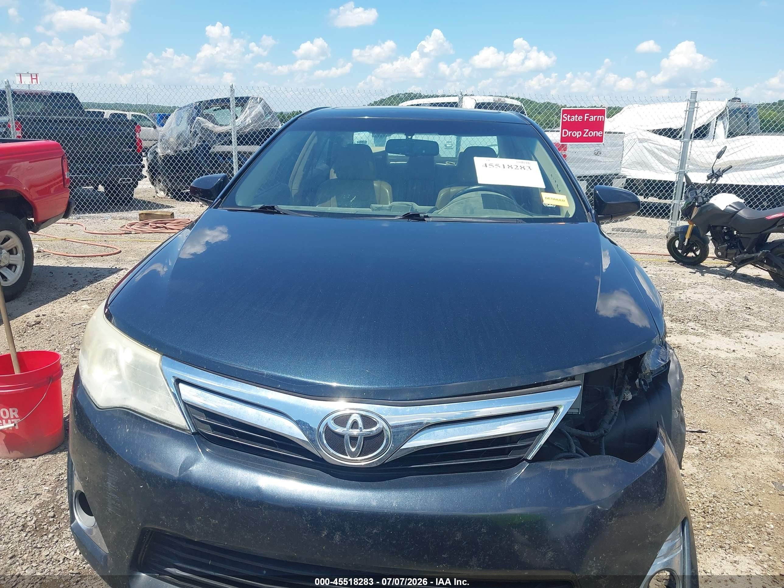 2013 Toyota Camry Xle Black vin: 4T1BF1FK3DU667130