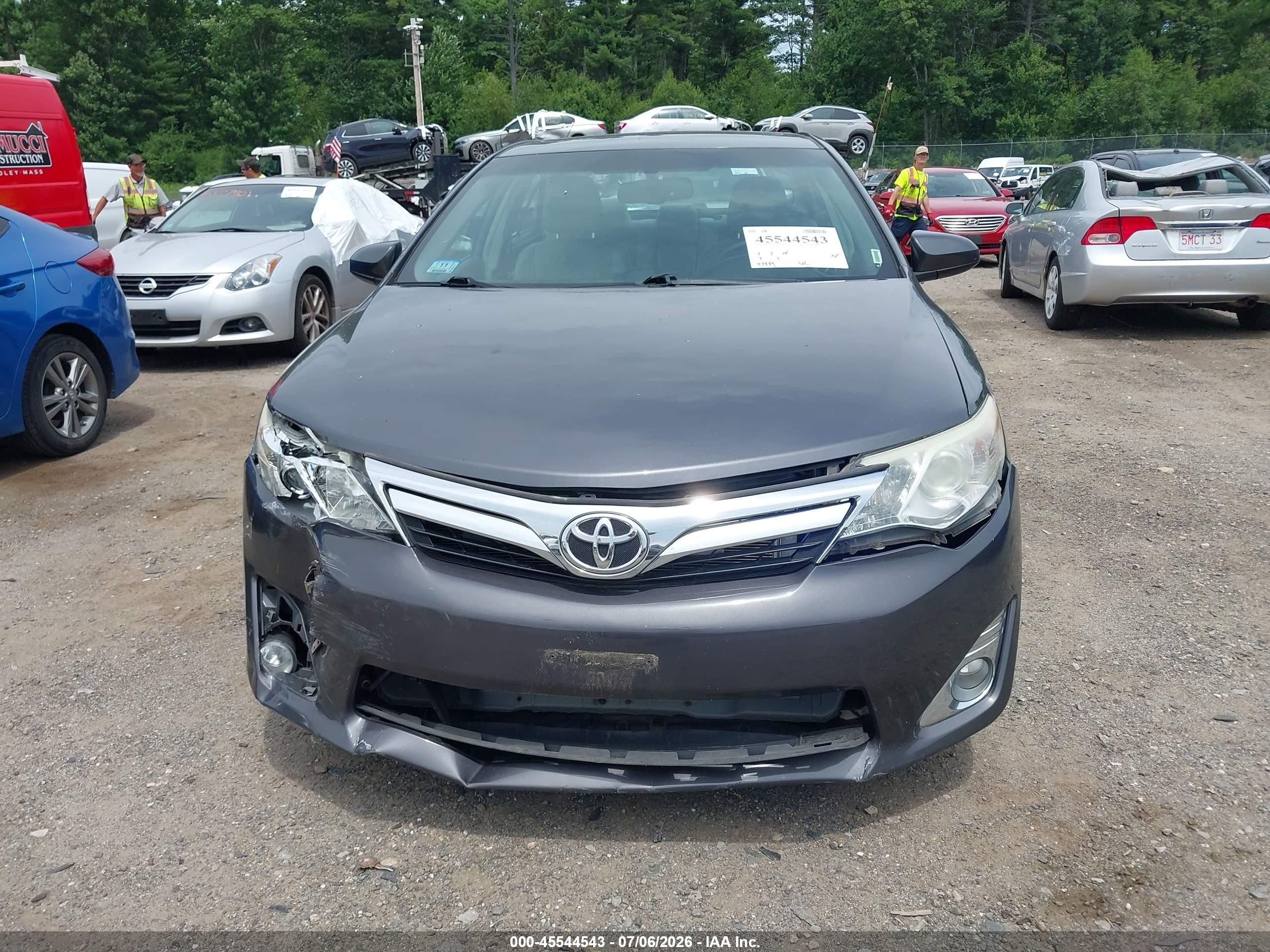 2013 Toyota Camry Xle Gray vin: 4T1BF1FK3DU669945