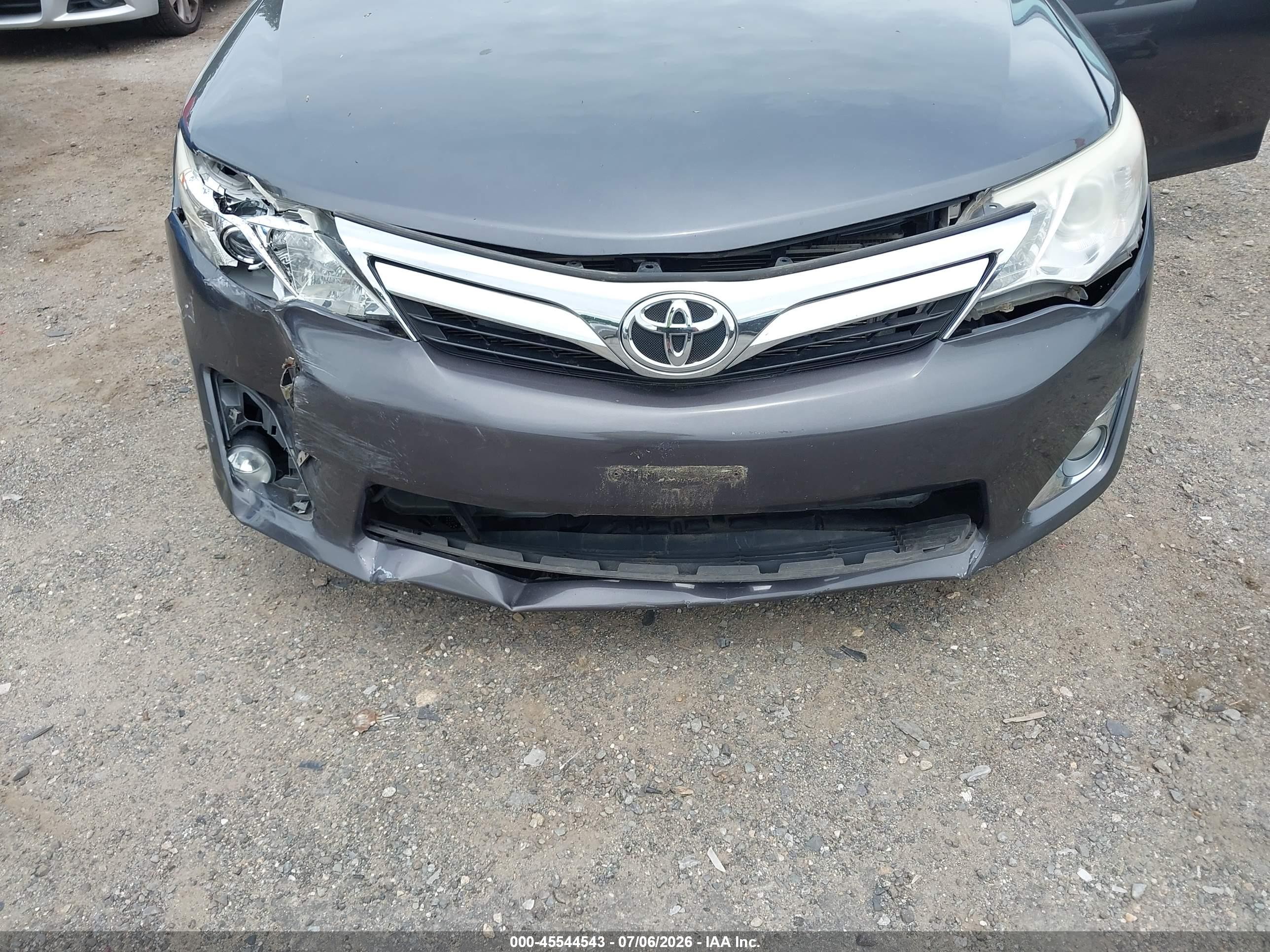 2013 Toyota Camry Xle Gray vin: 4T1BF1FK3DU669945