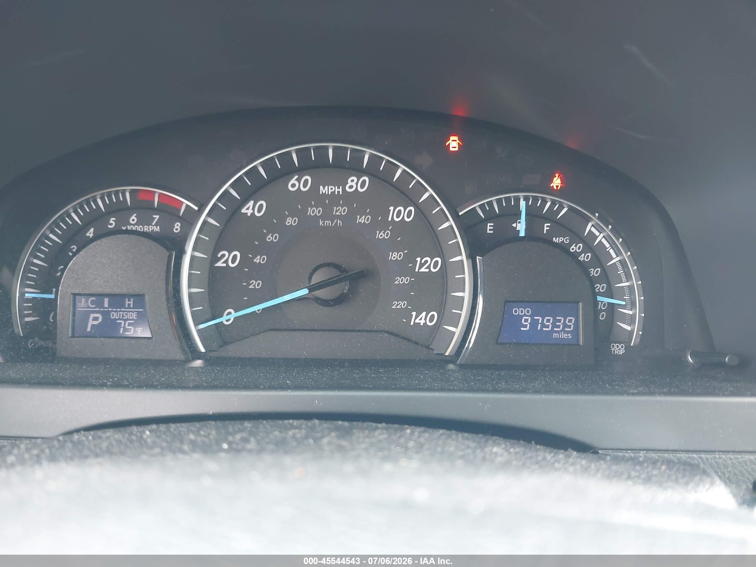 2013 Toyota Camry Xle Gray vin: 4T1BF1FK3DU669945