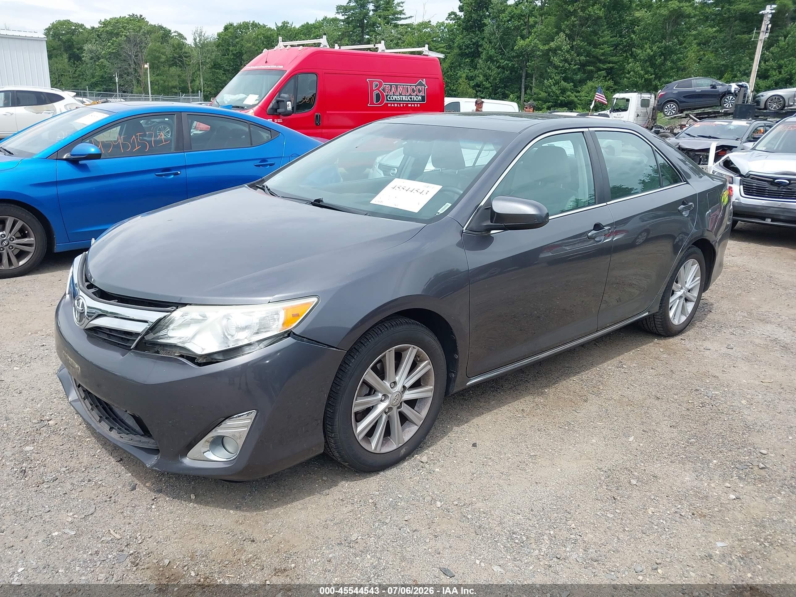 2013 Toyota Camry Xle Gray vin: 4T1BF1FK3DU669945