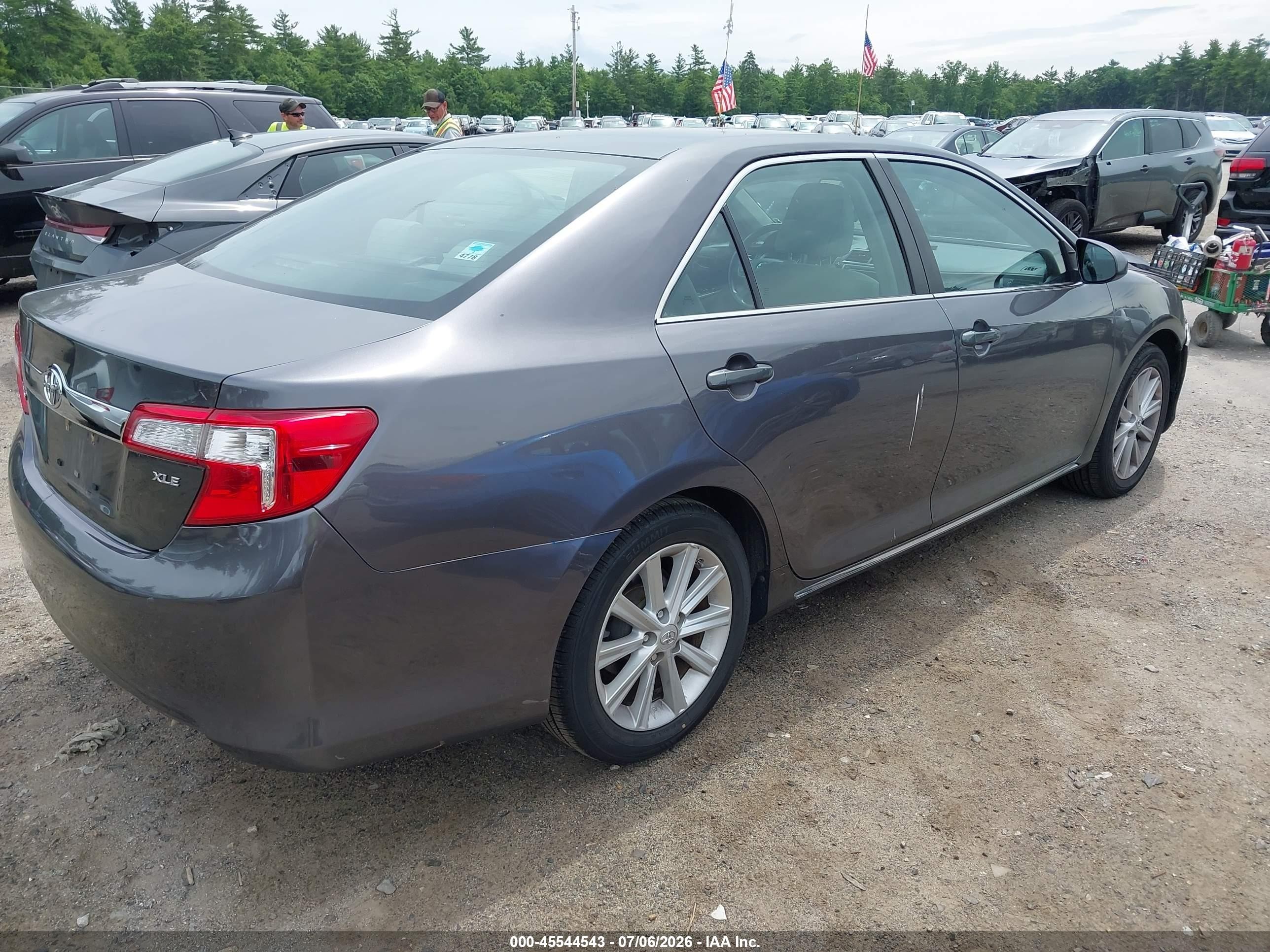 2013 Toyota Camry Xle Gray vin: 4T1BF1FK3DU669945