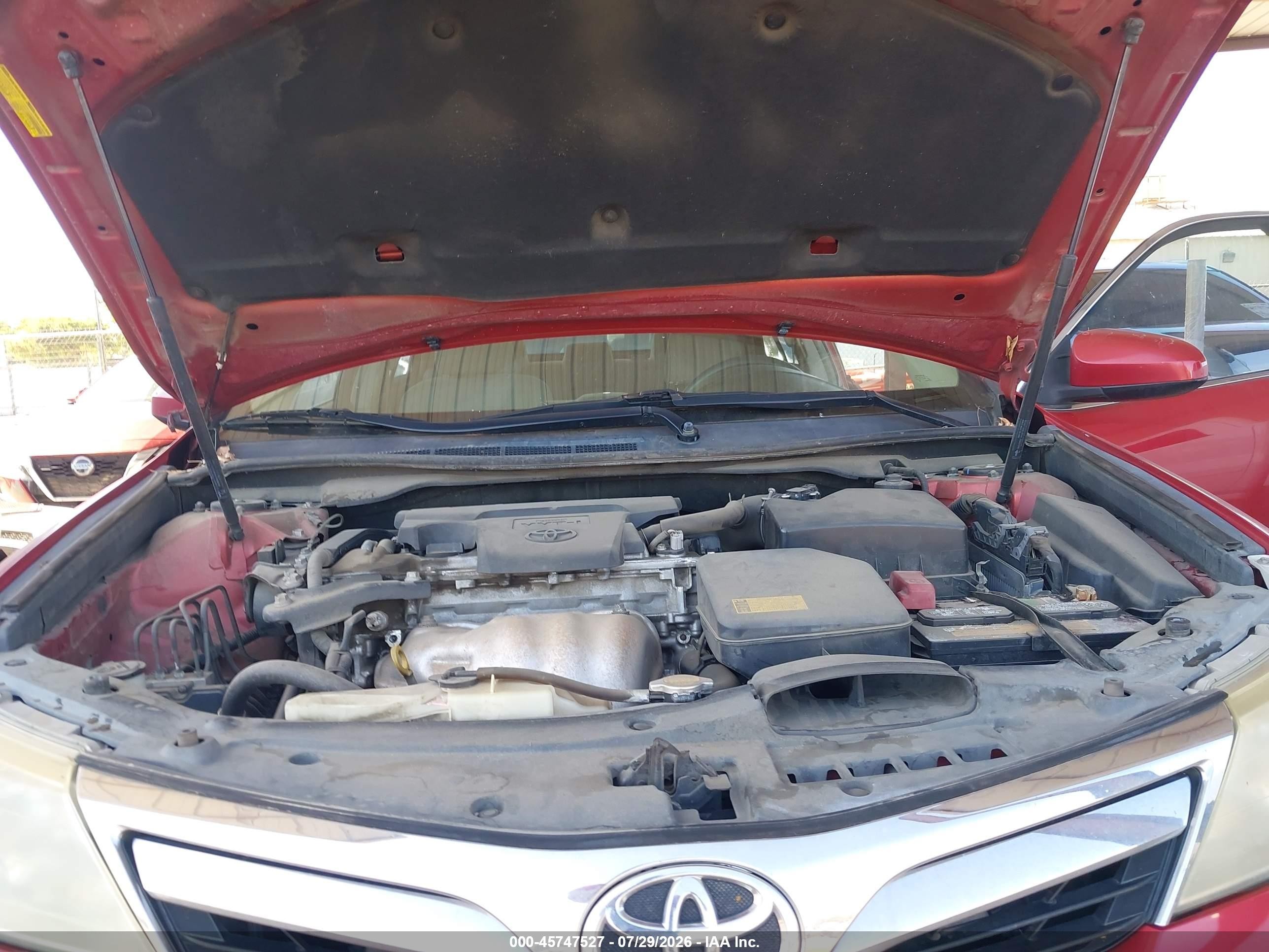 2013 Toyota Camry Le Red vin: 4T1BF1FK3DU670223