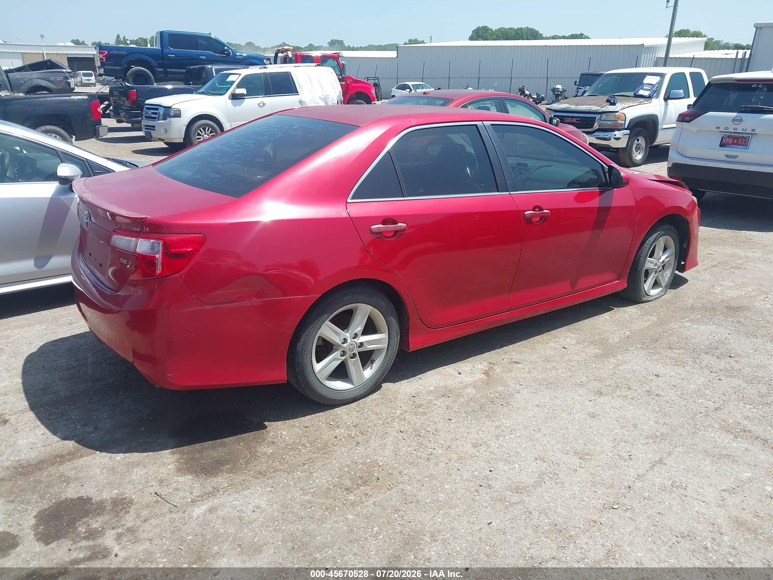 2013 Toyota Camry Se Black vin: 4T1BF1FK3DU675972
