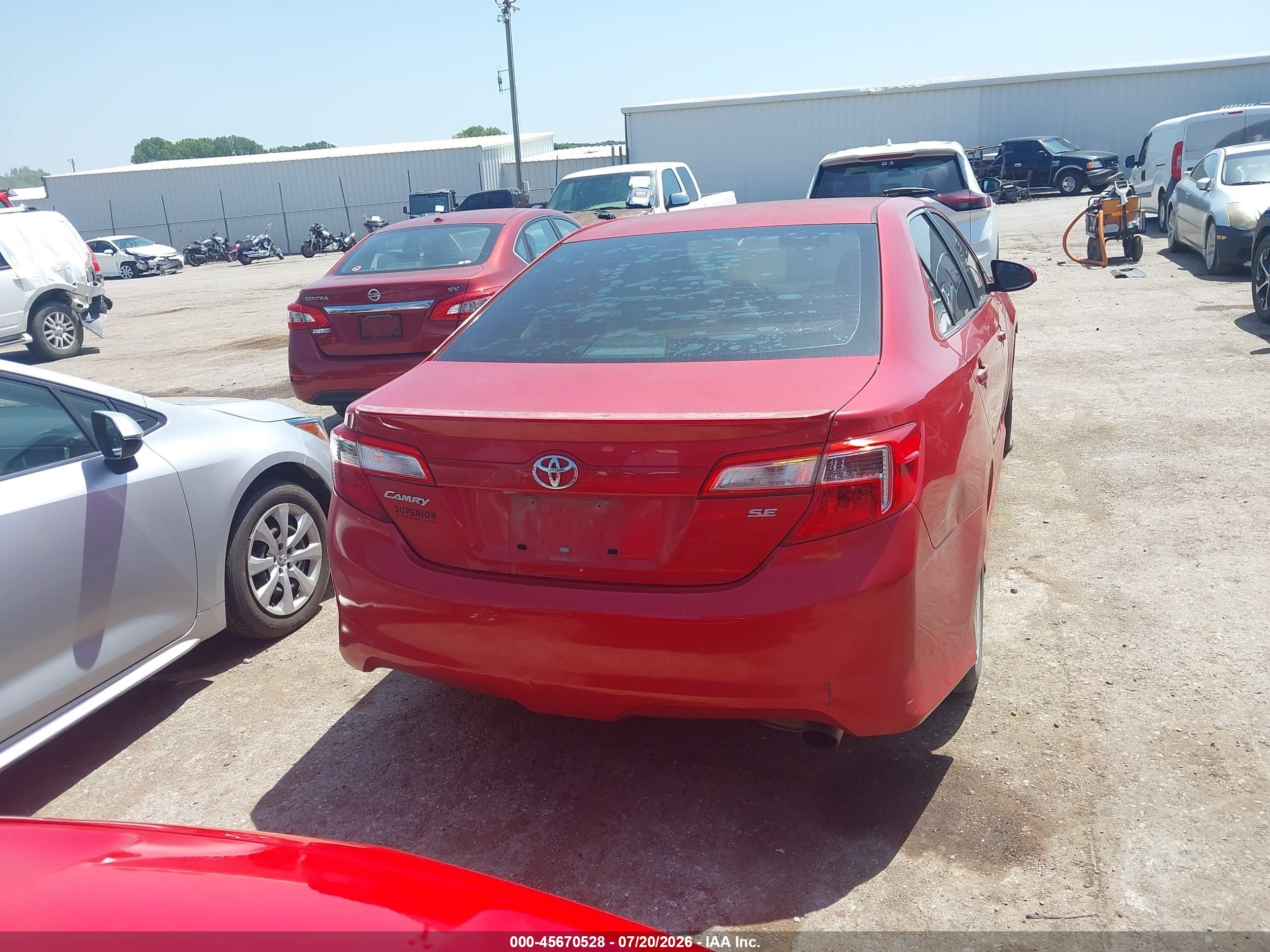 2013 Toyota Camry Se Black vin: 4T1BF1FK3DU675972