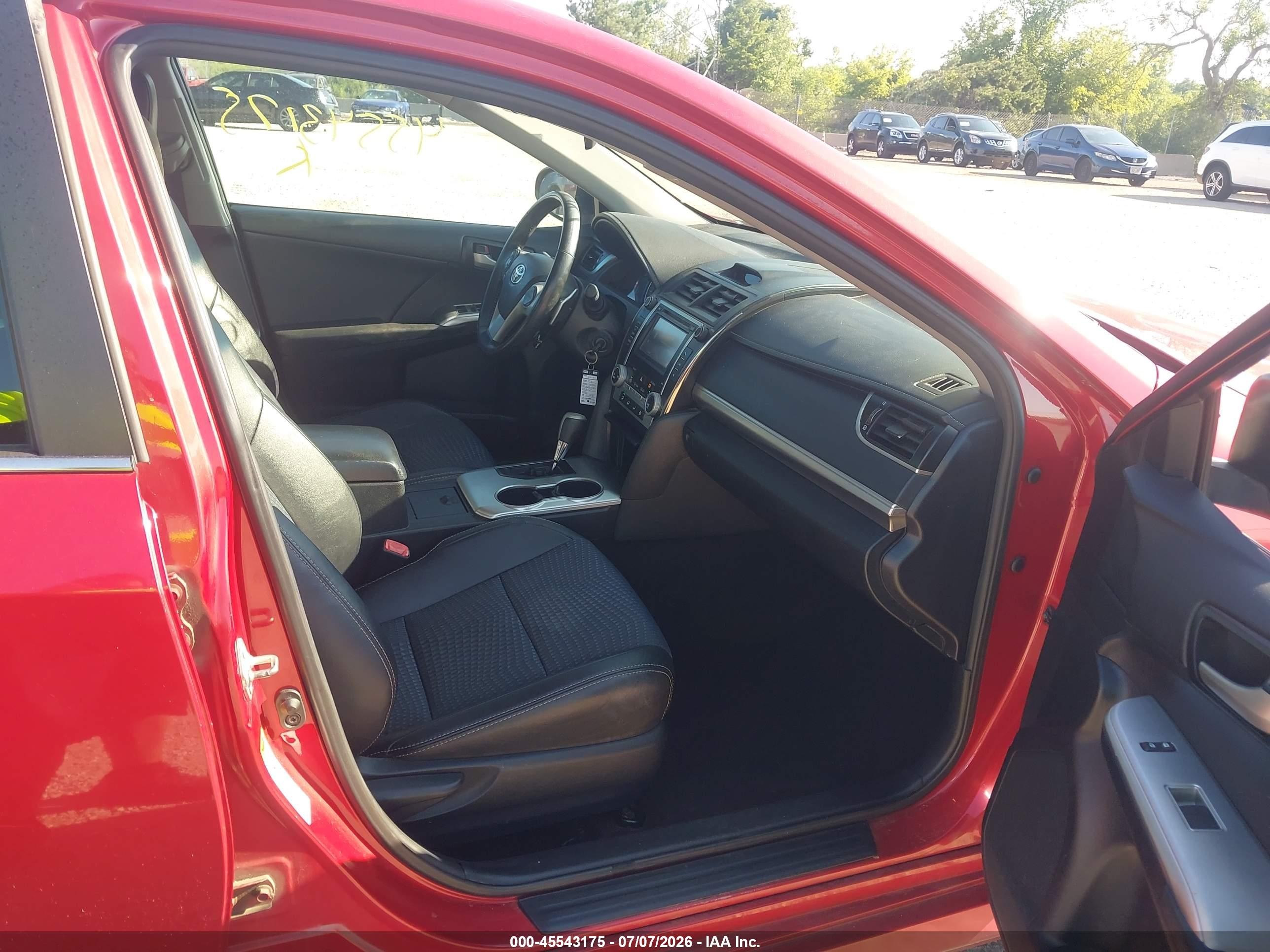 2013 Toyota Camry Se Red vin: 4T1BF1FK3DU677673