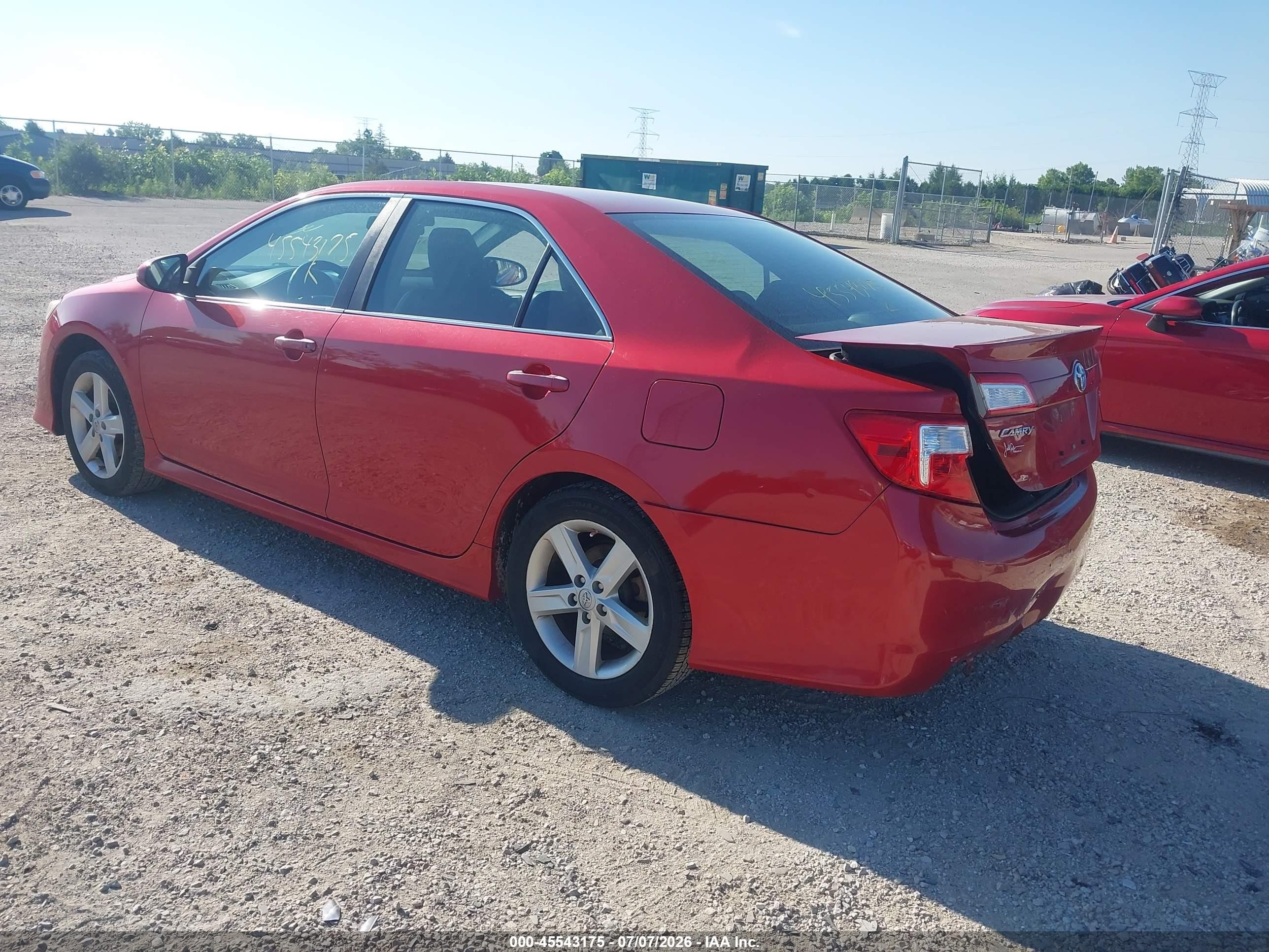 2013 Toyota Camry Se Red vin: 4T1BF1FK3DU677673