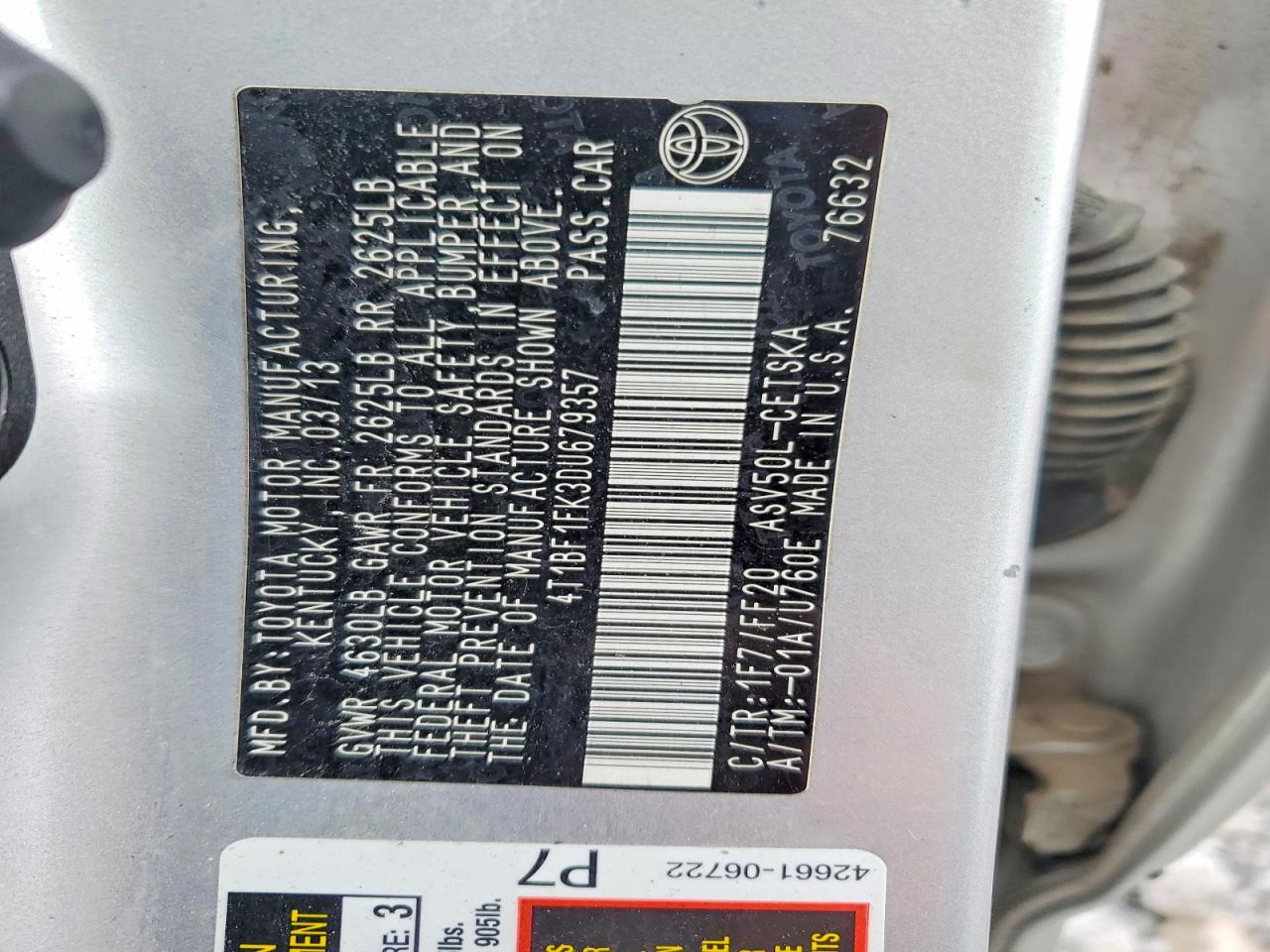 2013 Toyota Camry Se Silver vin: 4T1BF1FK3DU679357