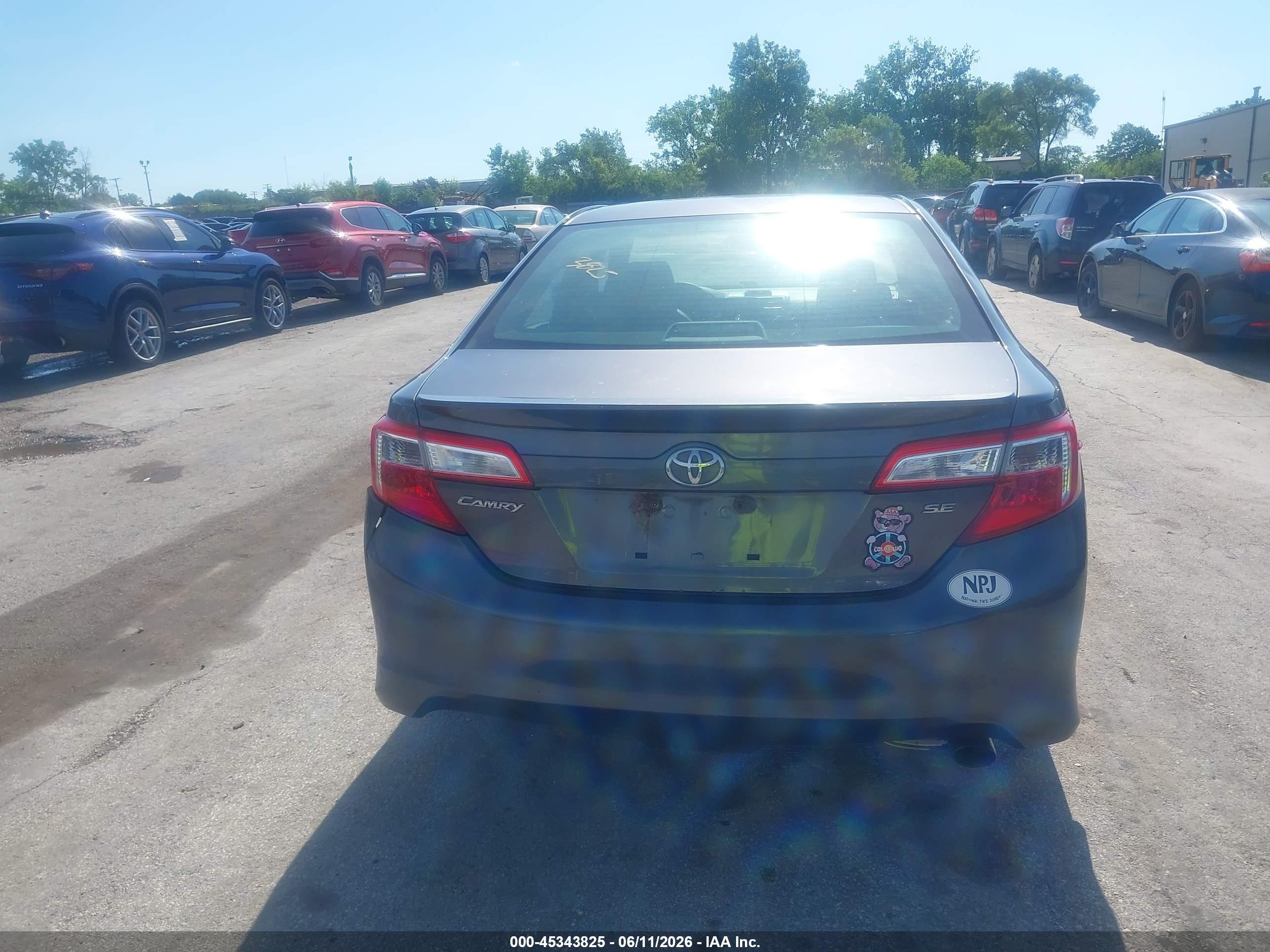 2013 Toyota Camry Se Серый vin: 4T1BF1FK3DU681707