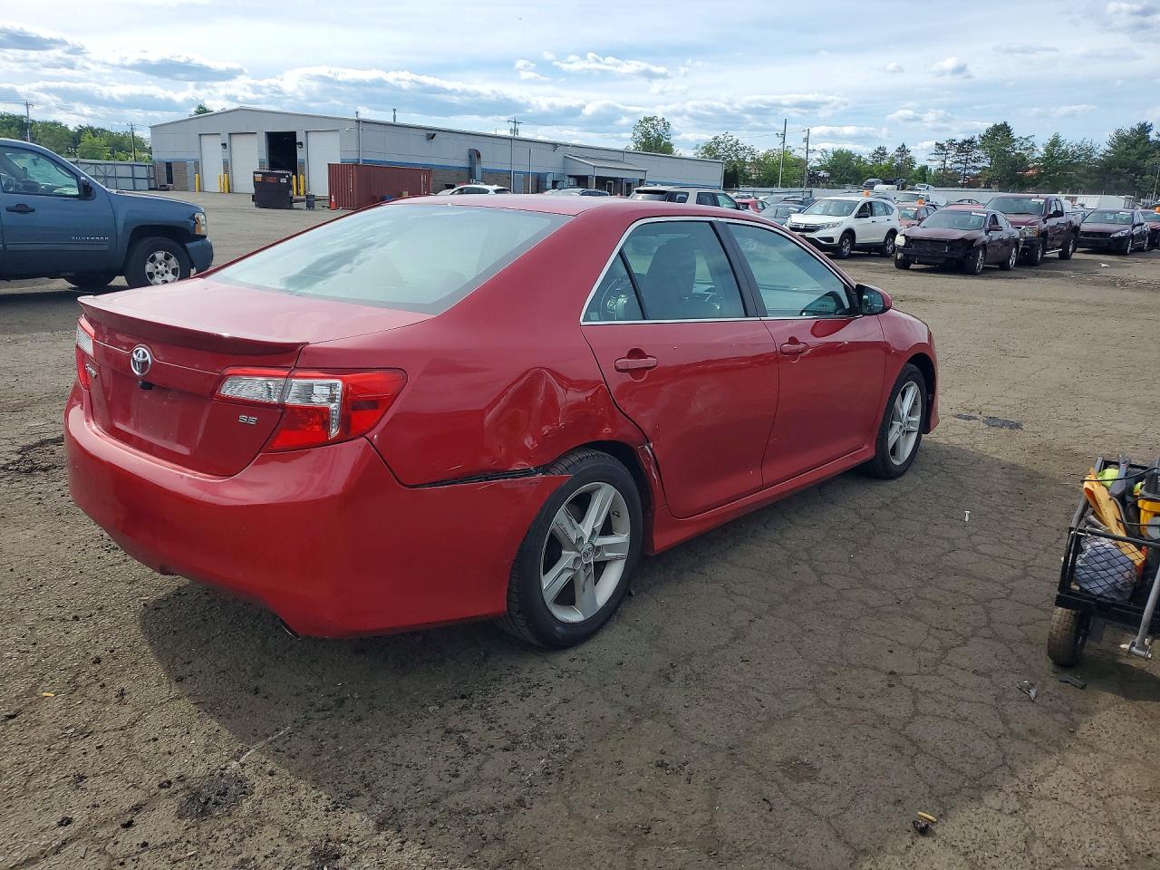 2013 Toyota Camry Se Red vin: 4T1BF1FK3DU681948