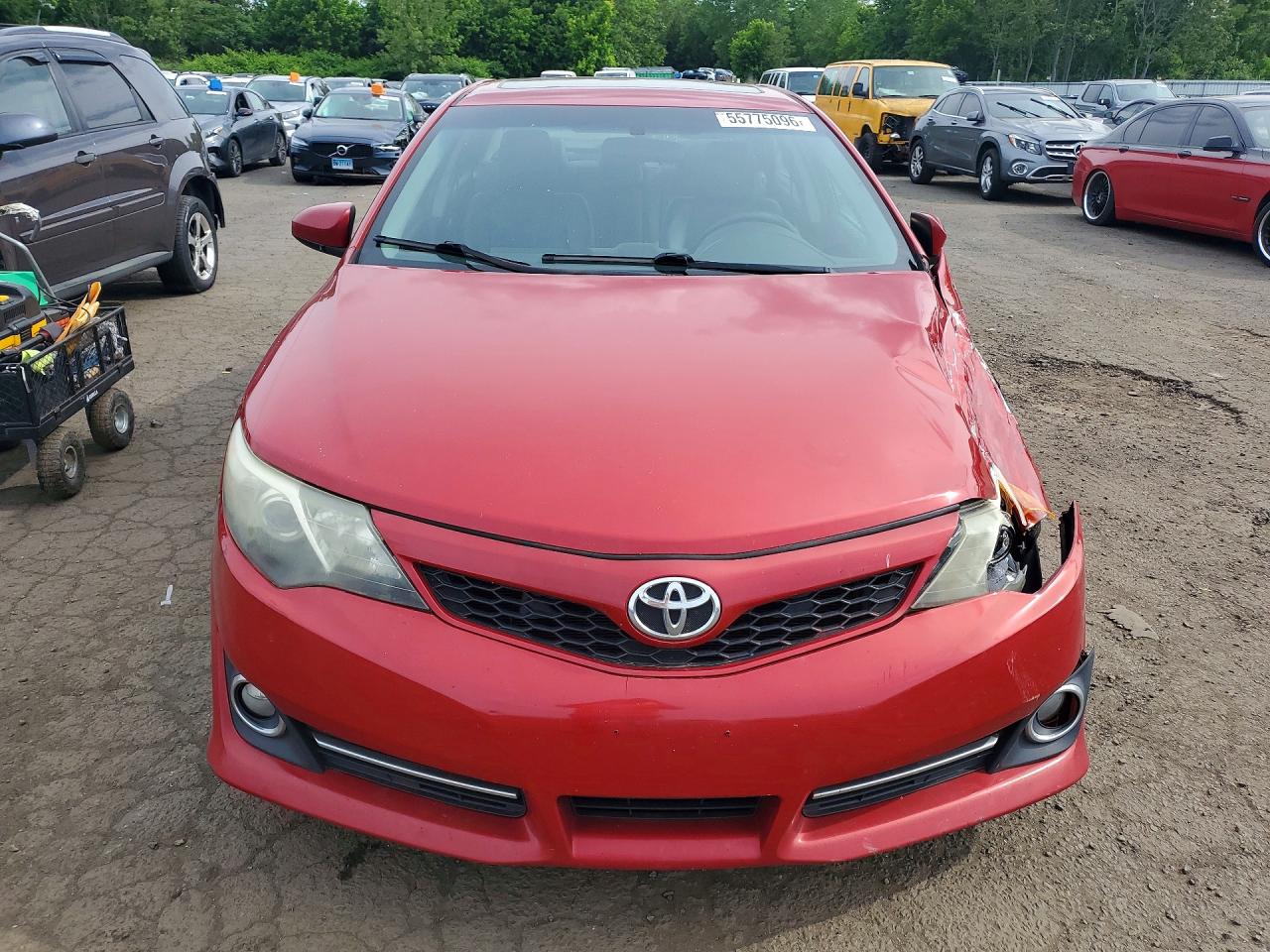 2013 Toyota Camry Se Red vin: 4T1BF1FK3DU681948
