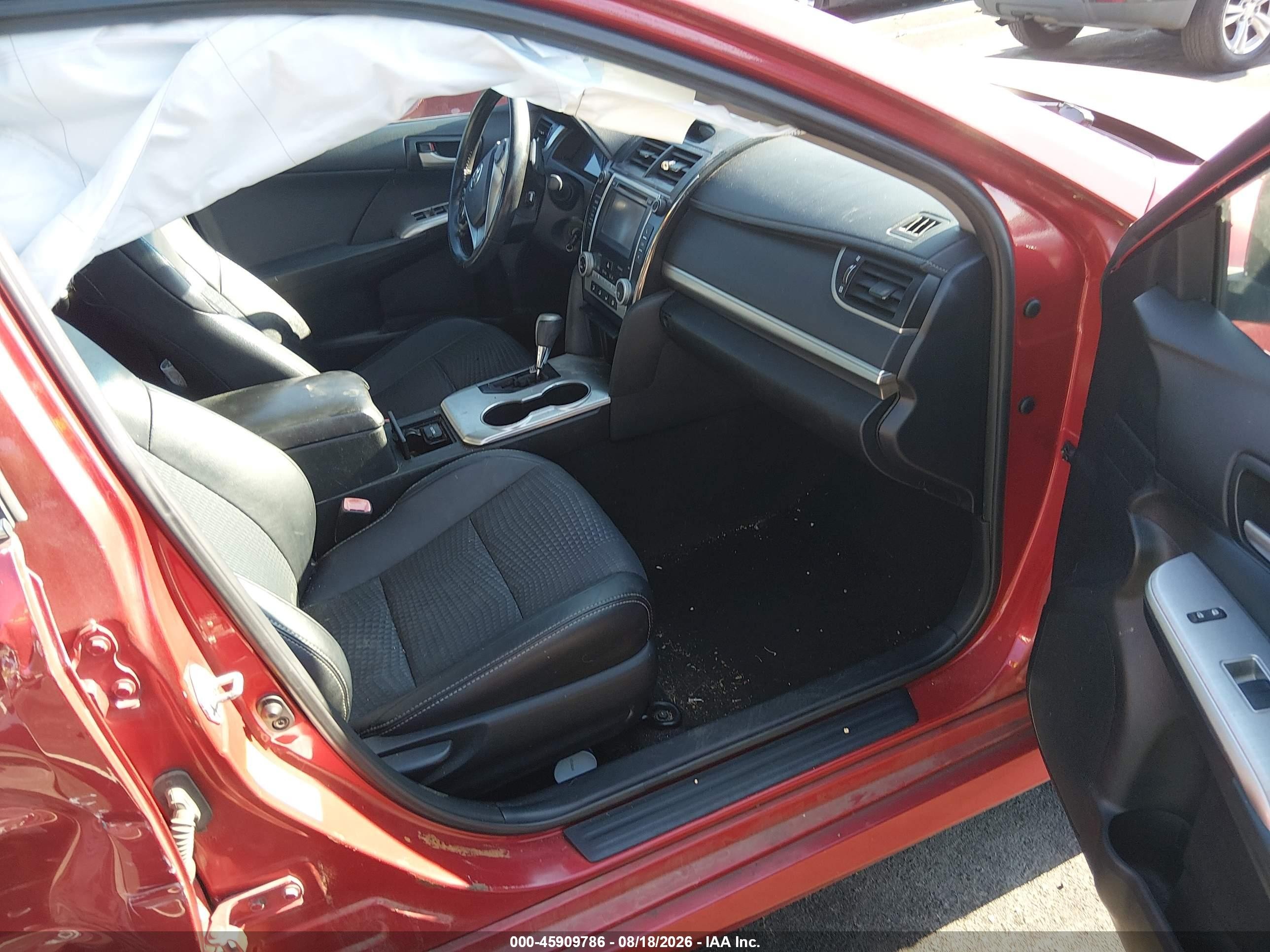 2013 Toyota Camry Se Red vin: 4T1BF1FK3DU694411