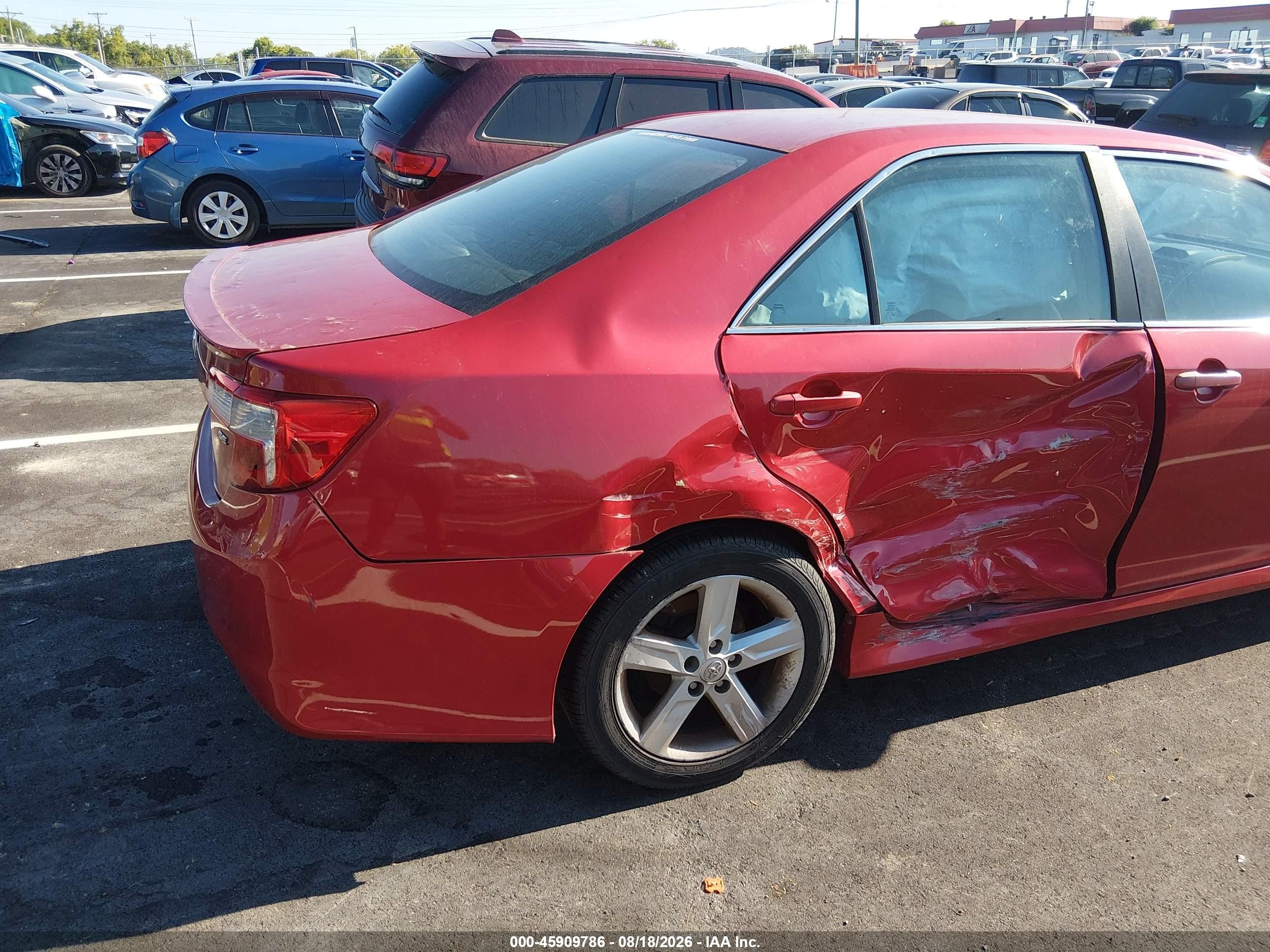 2013 Toyota Camry Se Red vin: 4T1BF1FK3DU694411