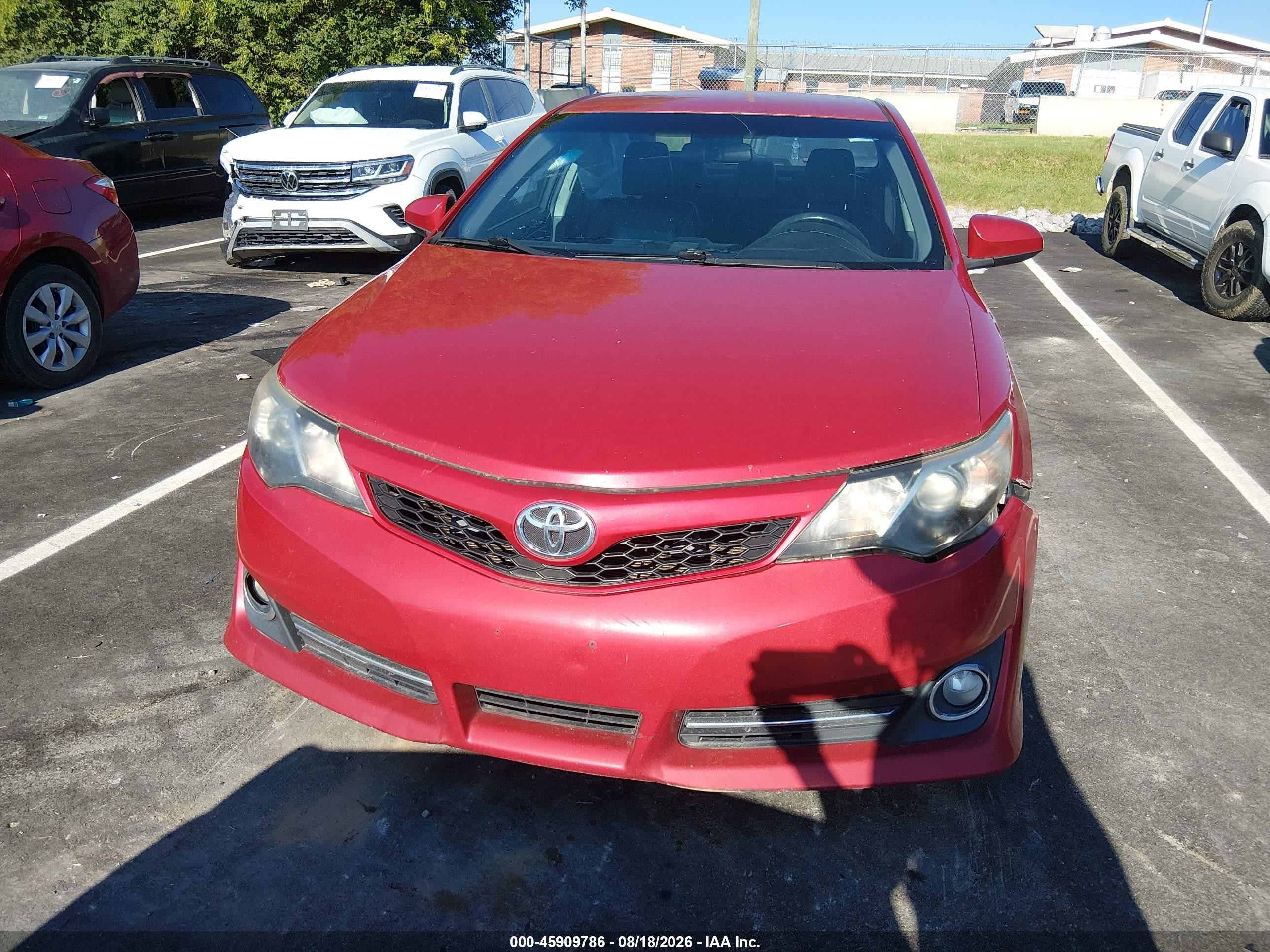 2013 Toyota Camry Se Red vin: 4T1BF1FK3DU694411