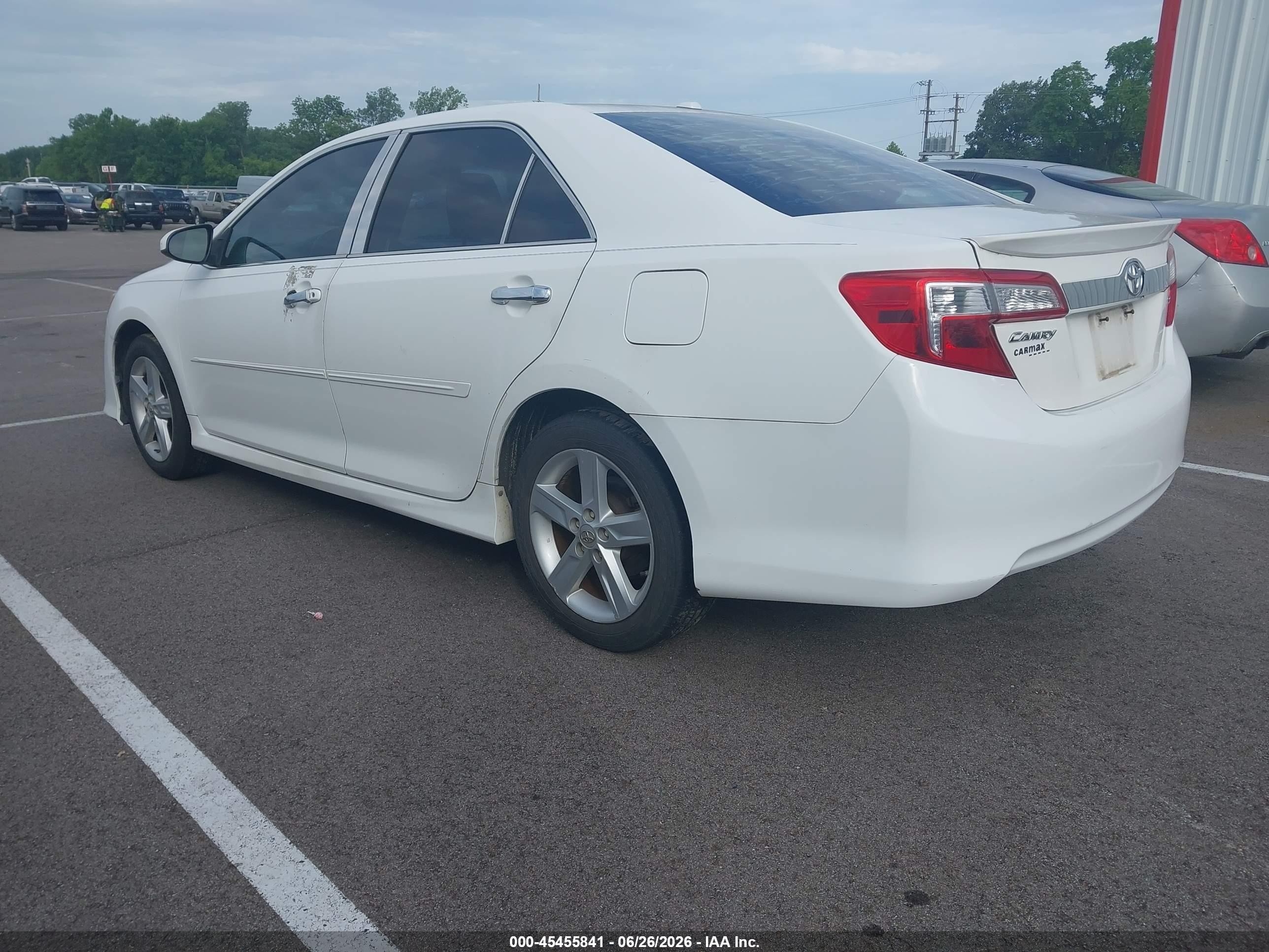 2013 Toyota Camry Se White vin: 4T1BF1FK3DU723020