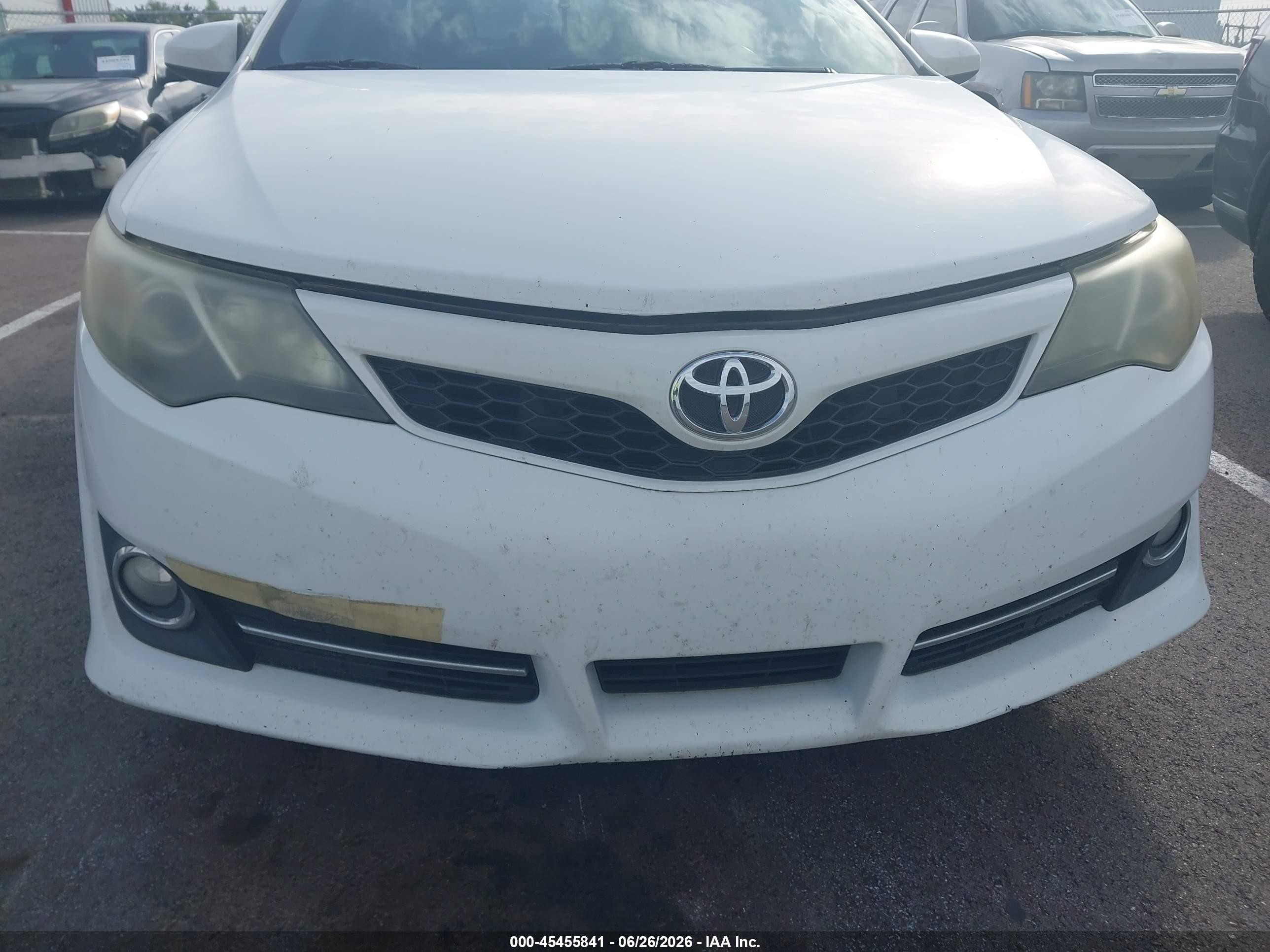 2013 Toyota Camry Se White vin: 4T1BF1FK3DU723020