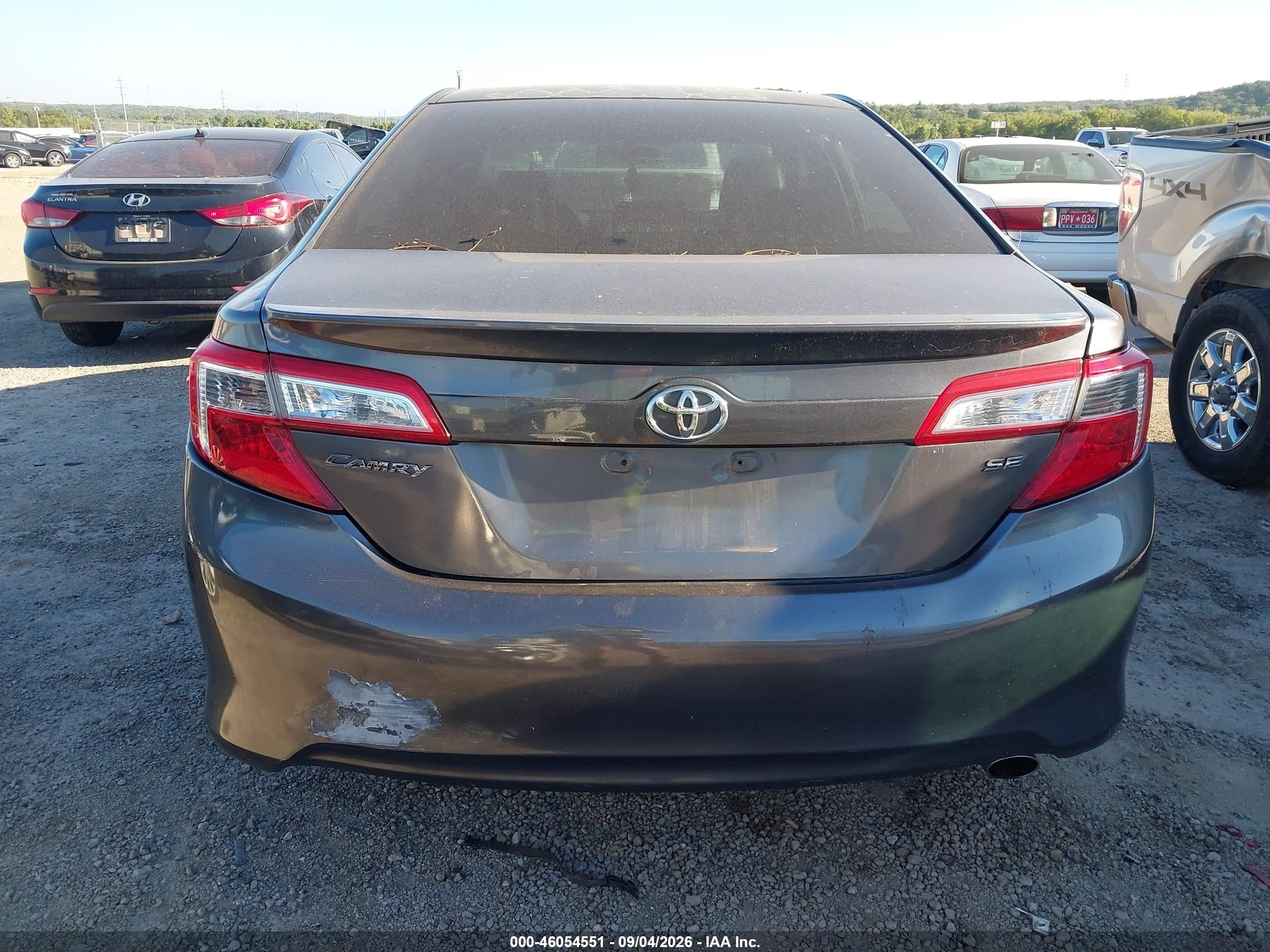 2014 Toyota Camry Se Gray vin: 4T1BF1FK3EU308765