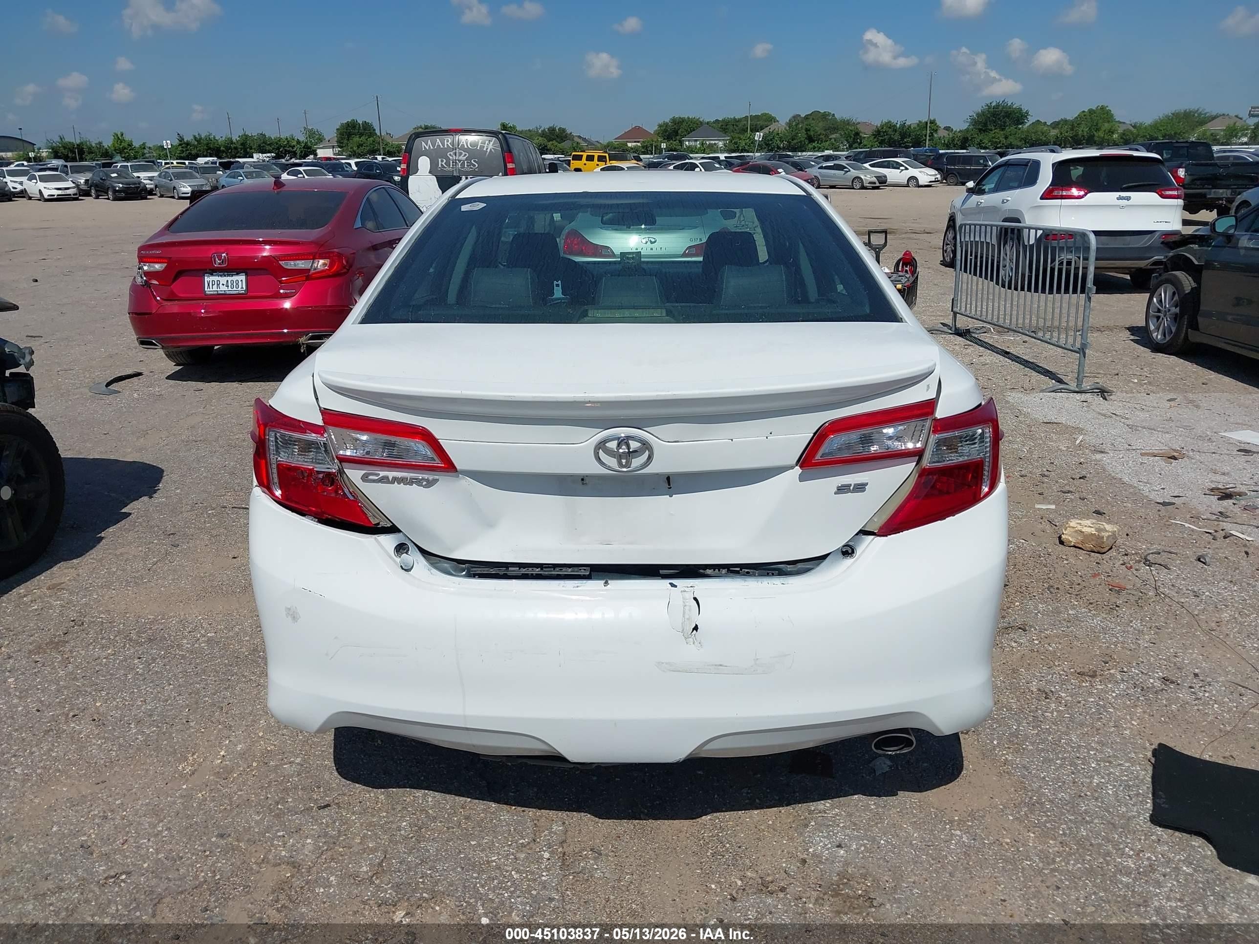 2014 Toyota Camry Se Белый vin: 4T1BF1FK3EU315103
