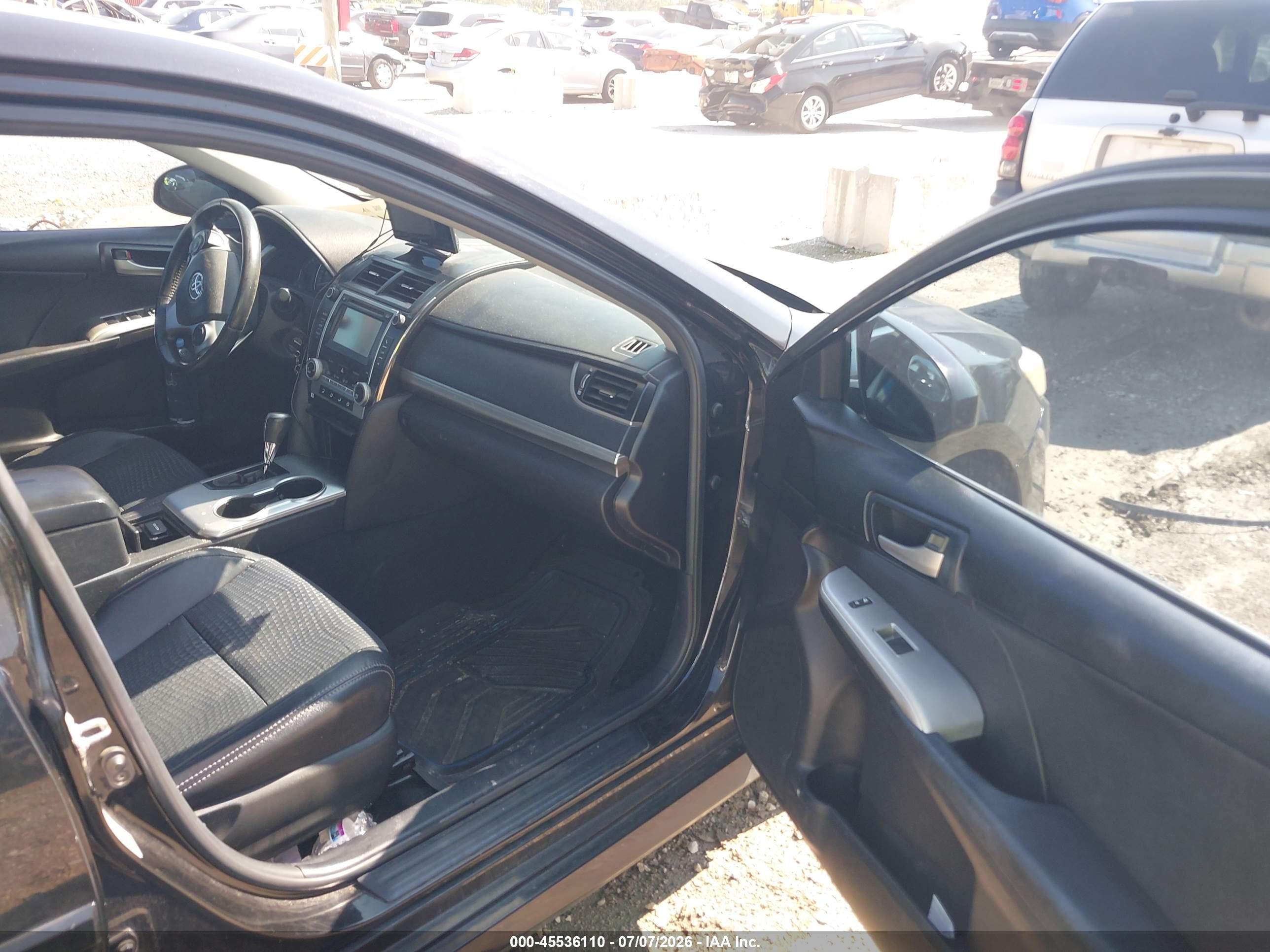 2014 Toyota Camry Se Sport Black vin: 4T1BF1FK3EU316123