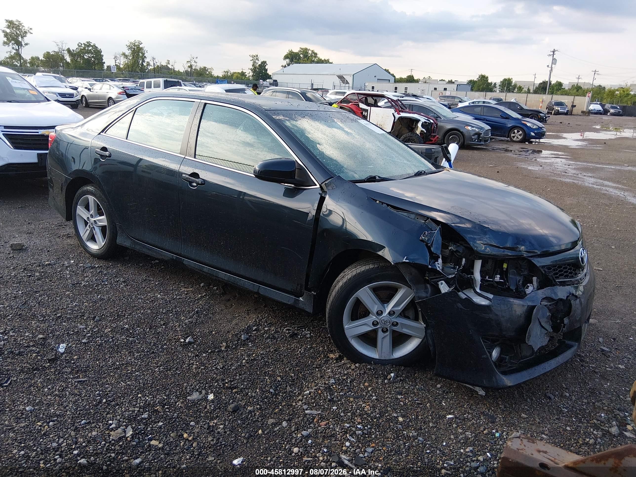 2014 Toyota Camry Se Черный vin: 4T1BF1FK3EU320513