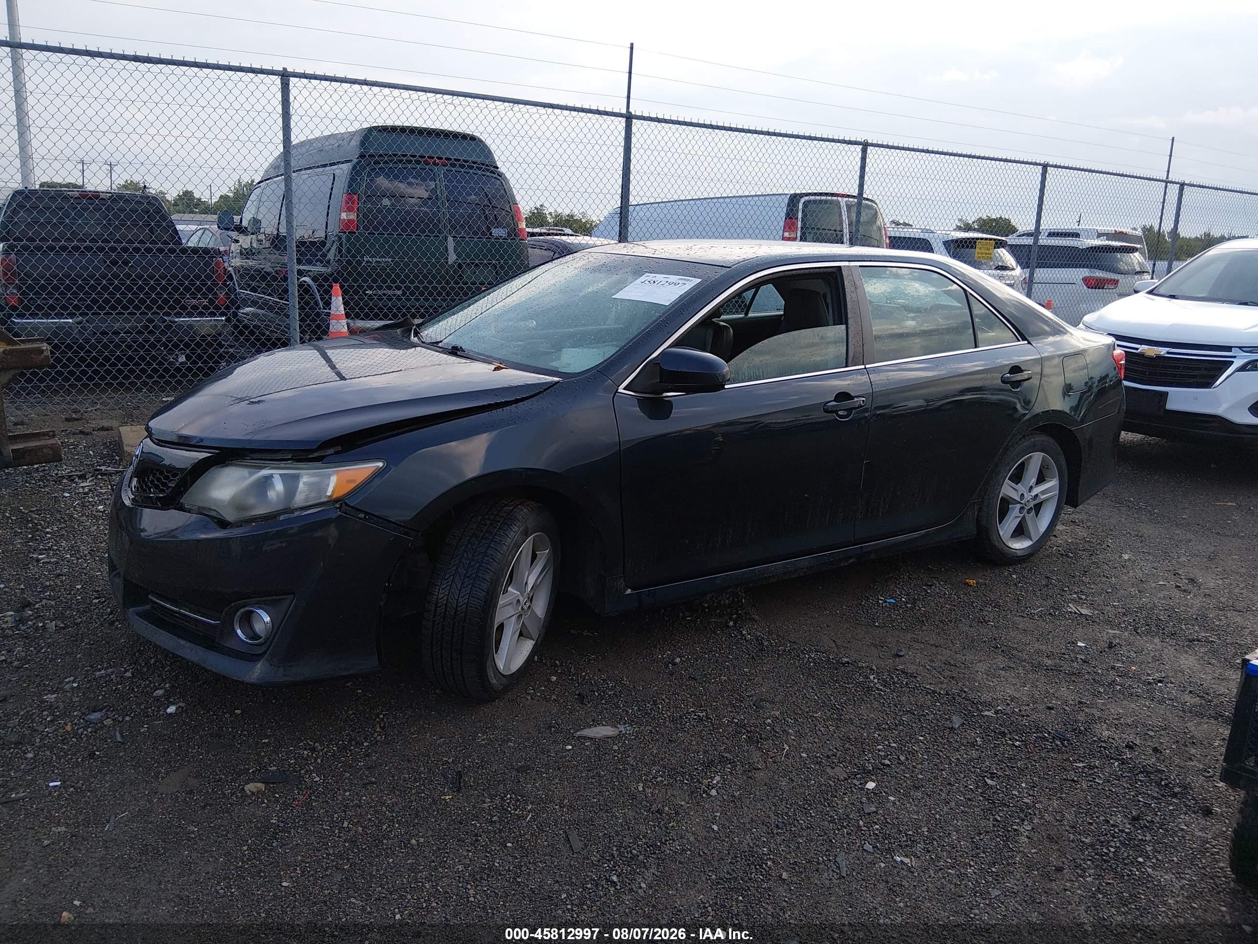 2014 Toyota Camry Se Black vin: 4T1BF1FK3EU320513