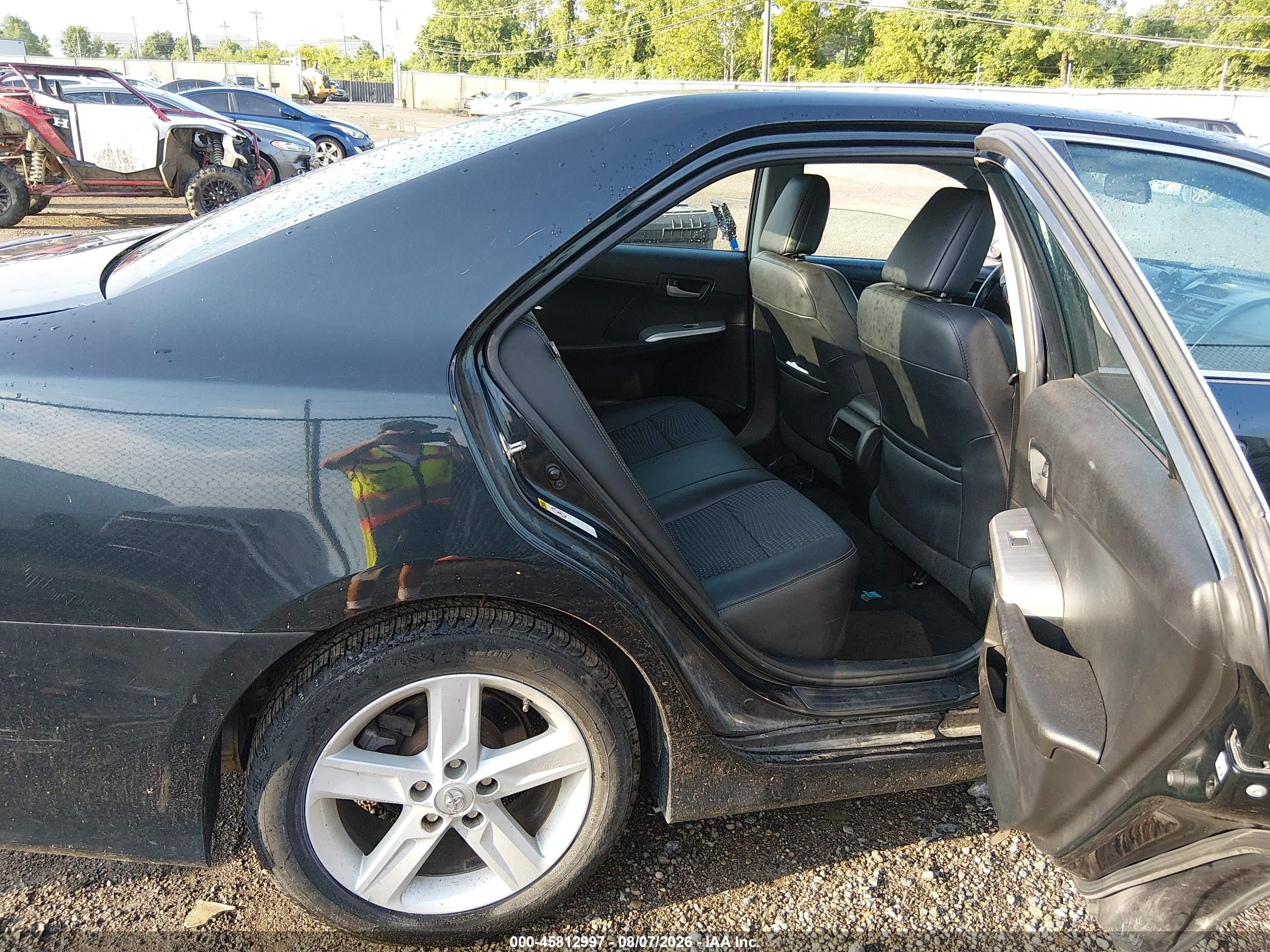 2014 Toyota Camry Se Black vin: 4T1BF1FK3EU320513