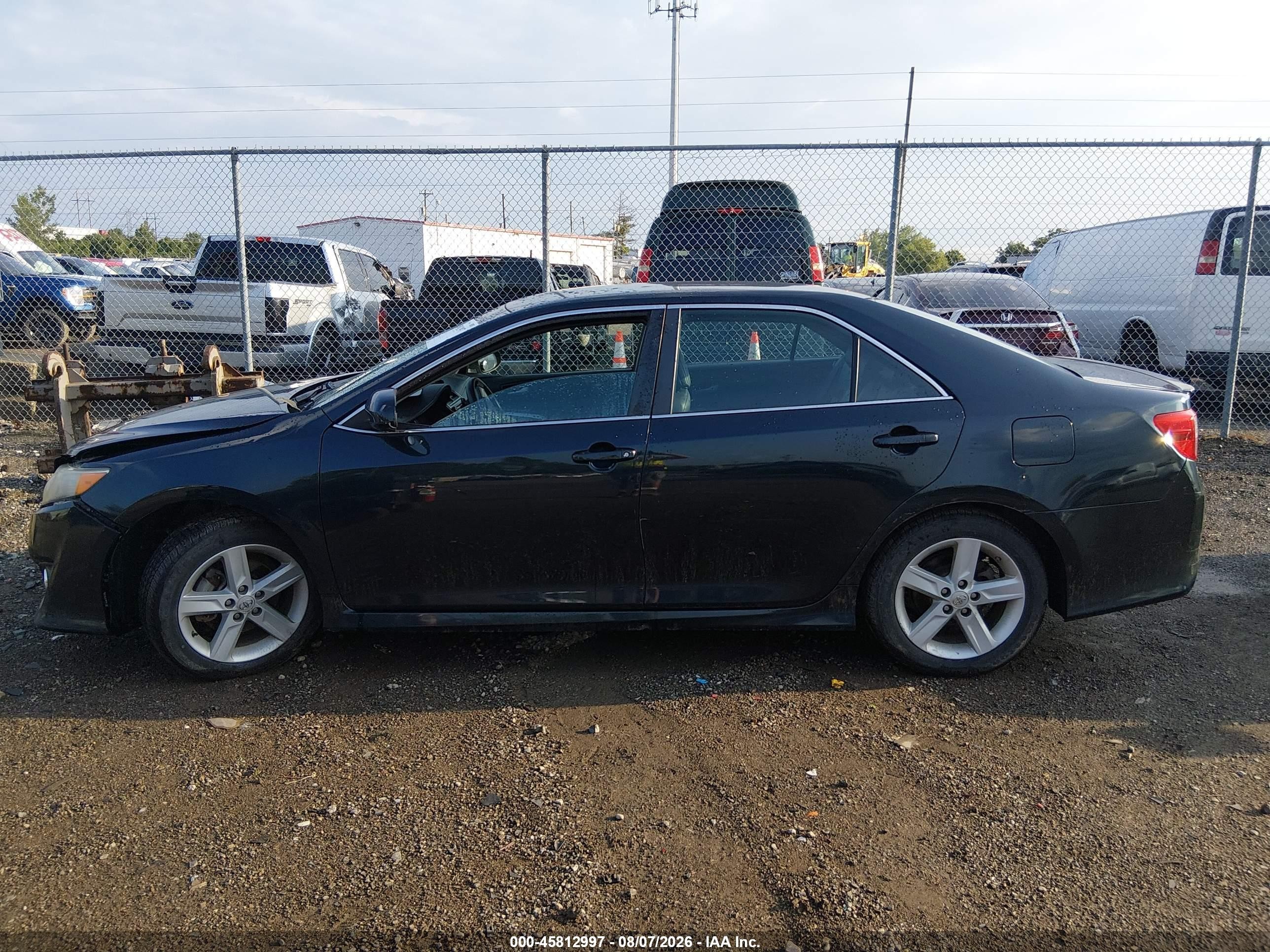 2014 Toyota Camry Se Black vin: 4T1BF1FK3EU320513