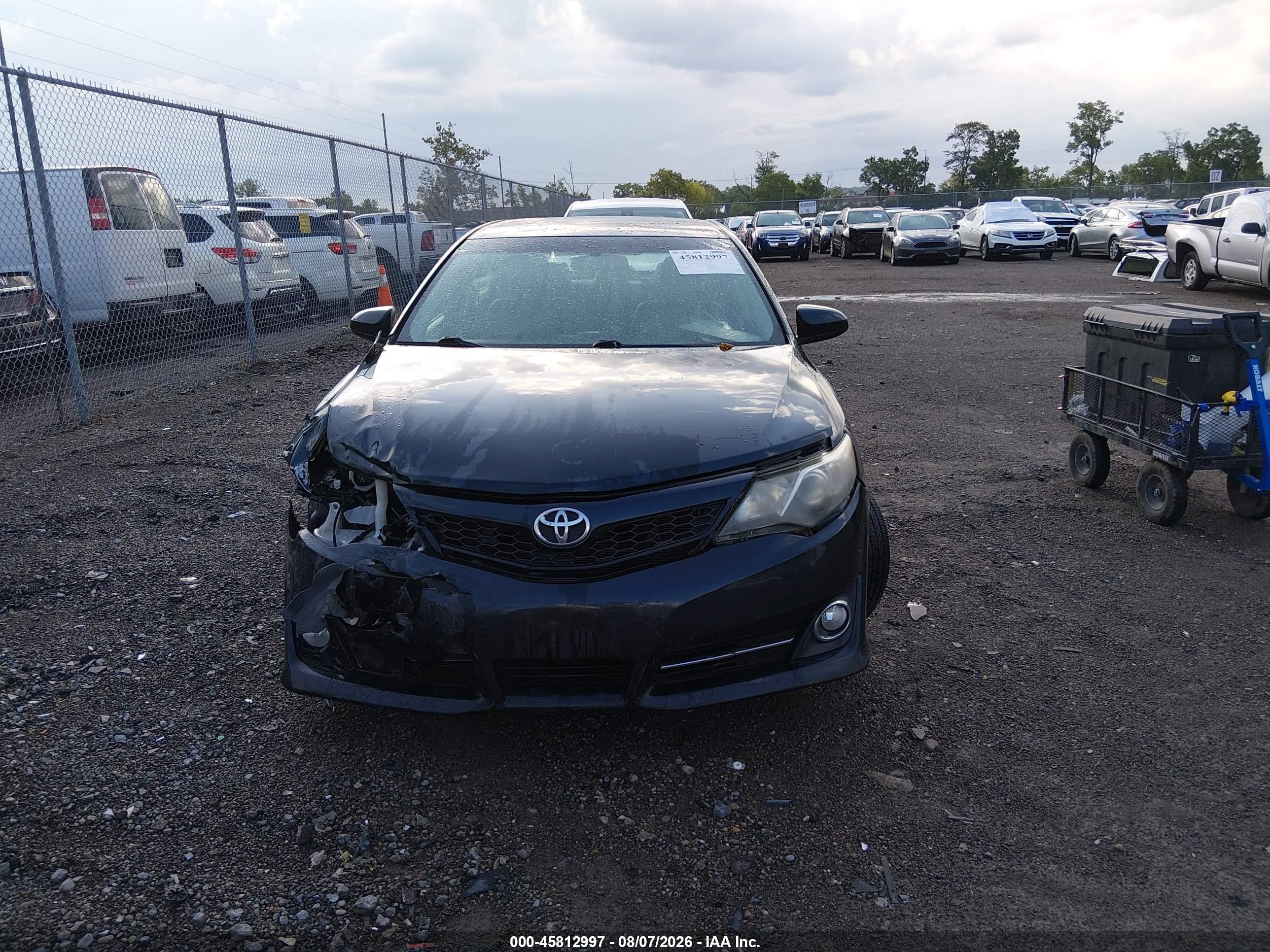 2014 Toyota Camry Se Black vin: 4T1BF1FK3EU320513