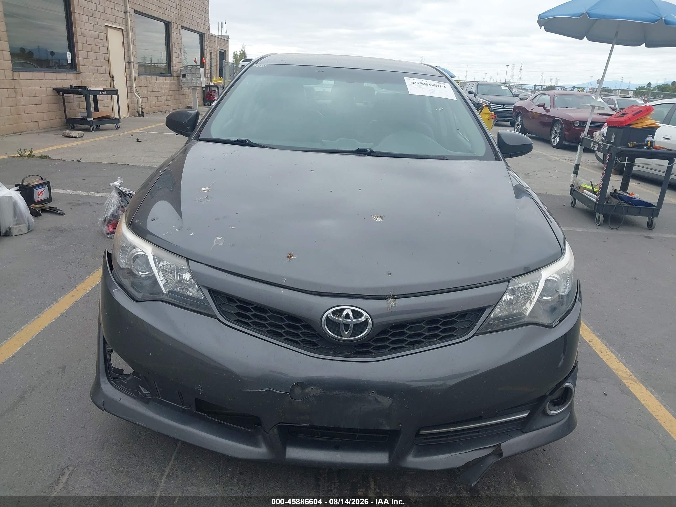 2014 Toyota Camry Se Gray vin: 4T1BF1FK3EU366360