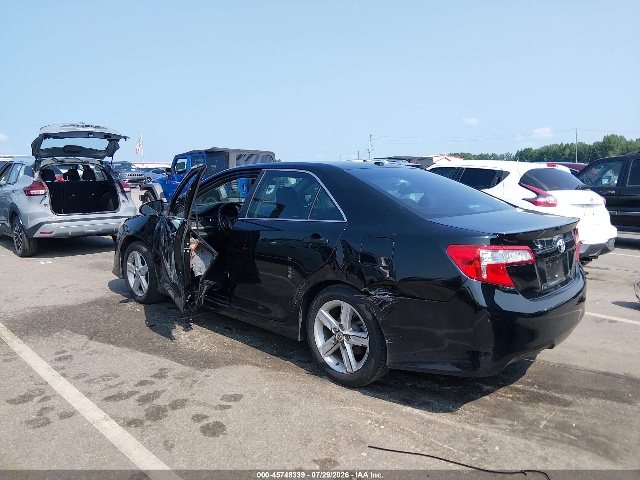 2014 Toyota Camry Se Черный vin: 4T1BF1FK3EU380808