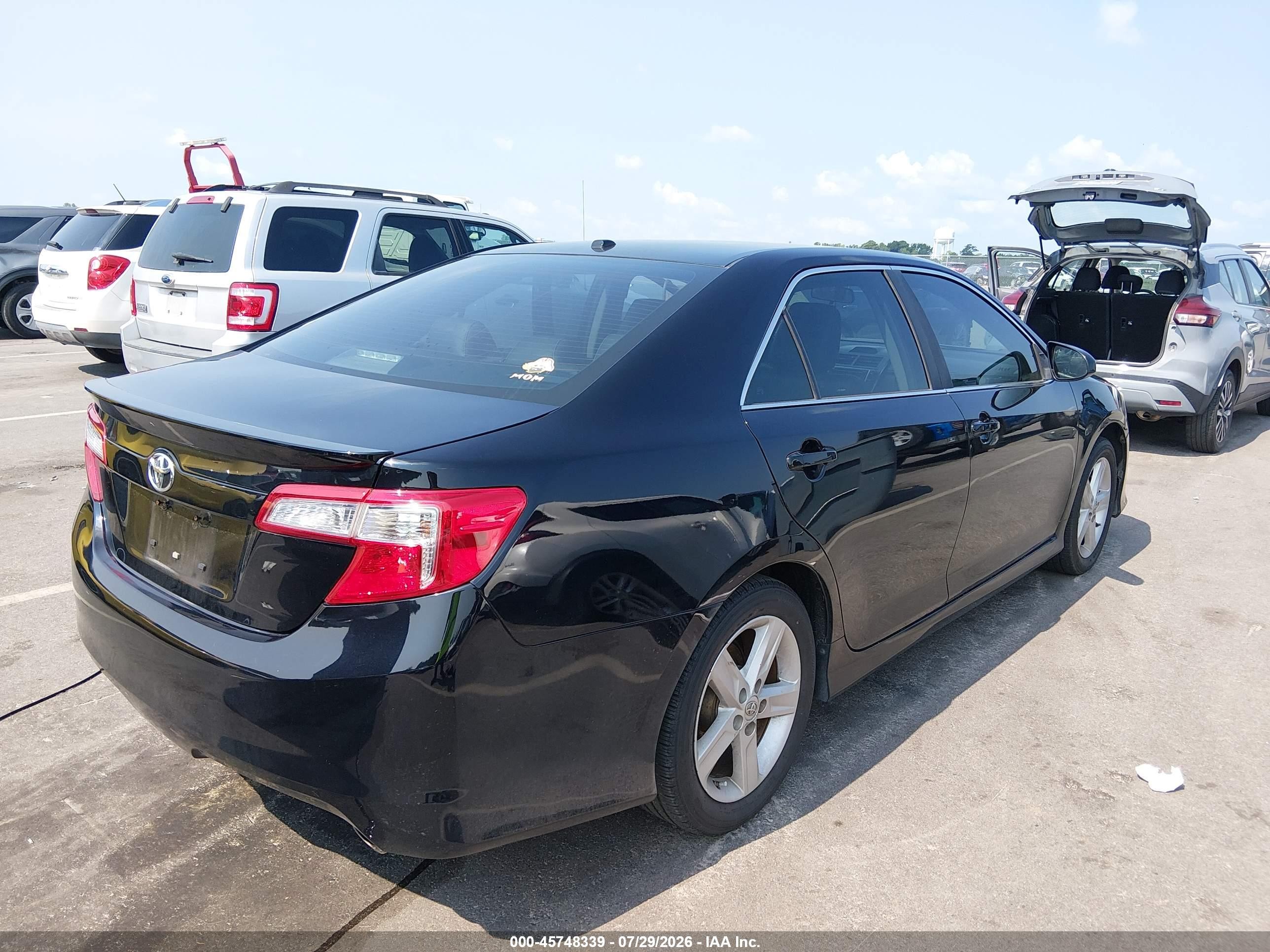 2014 Toyota Camry Se Черный vin: 4T1BF1FK3EU380808