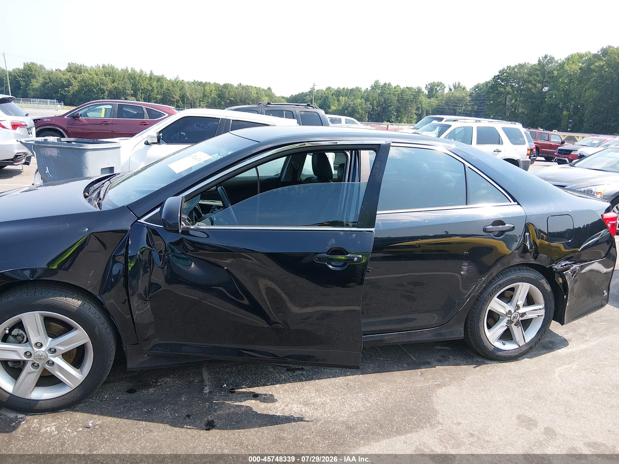 2014 Toyota Camry Se Черный vin: 4T1BF1FK3EU380808