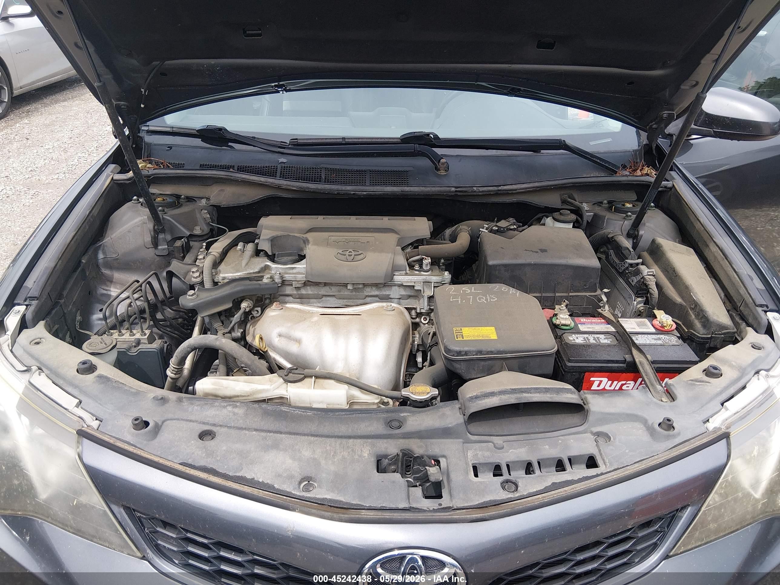 2014 Toyota Camry Se Gray vin: 4T1BF1FK3EU387175