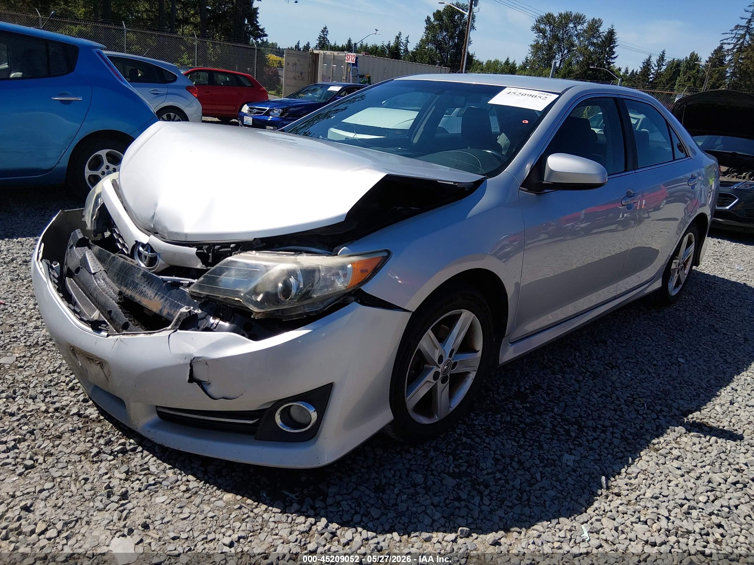 2014 Toyota Camry Se Silver vin: 4T1BF1FK3EU397558