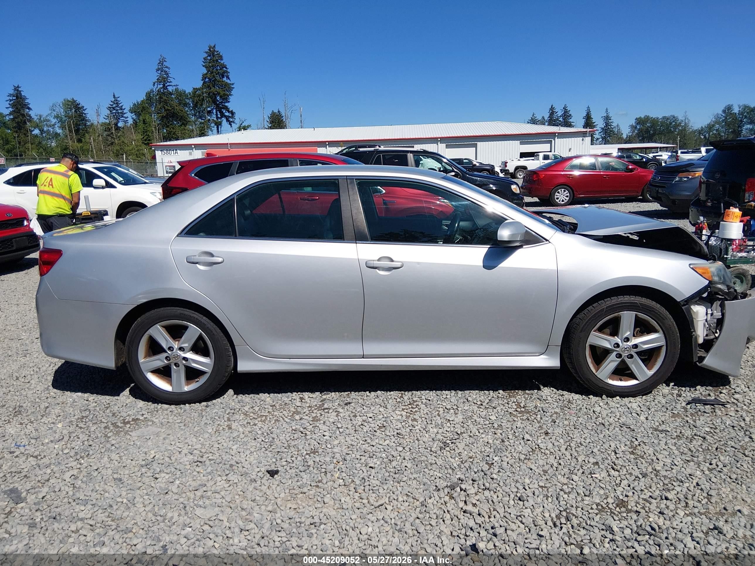 2014 Toyota Camry Se Silver vin: 4T1BF1FK3EU397558