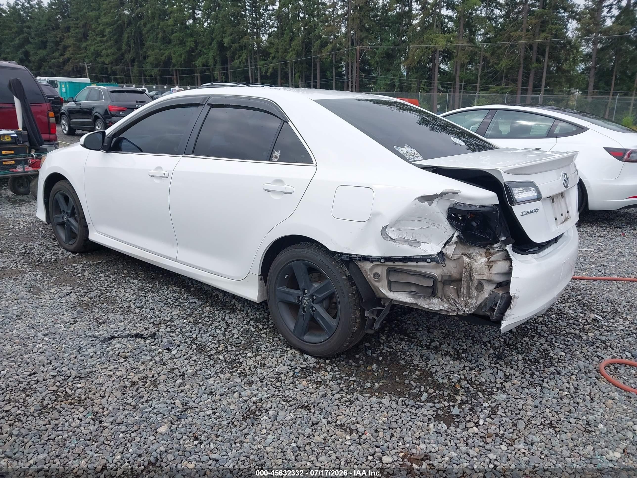 2014 Toyota Camry Se White vin: 4T1BF1FK3EU401544