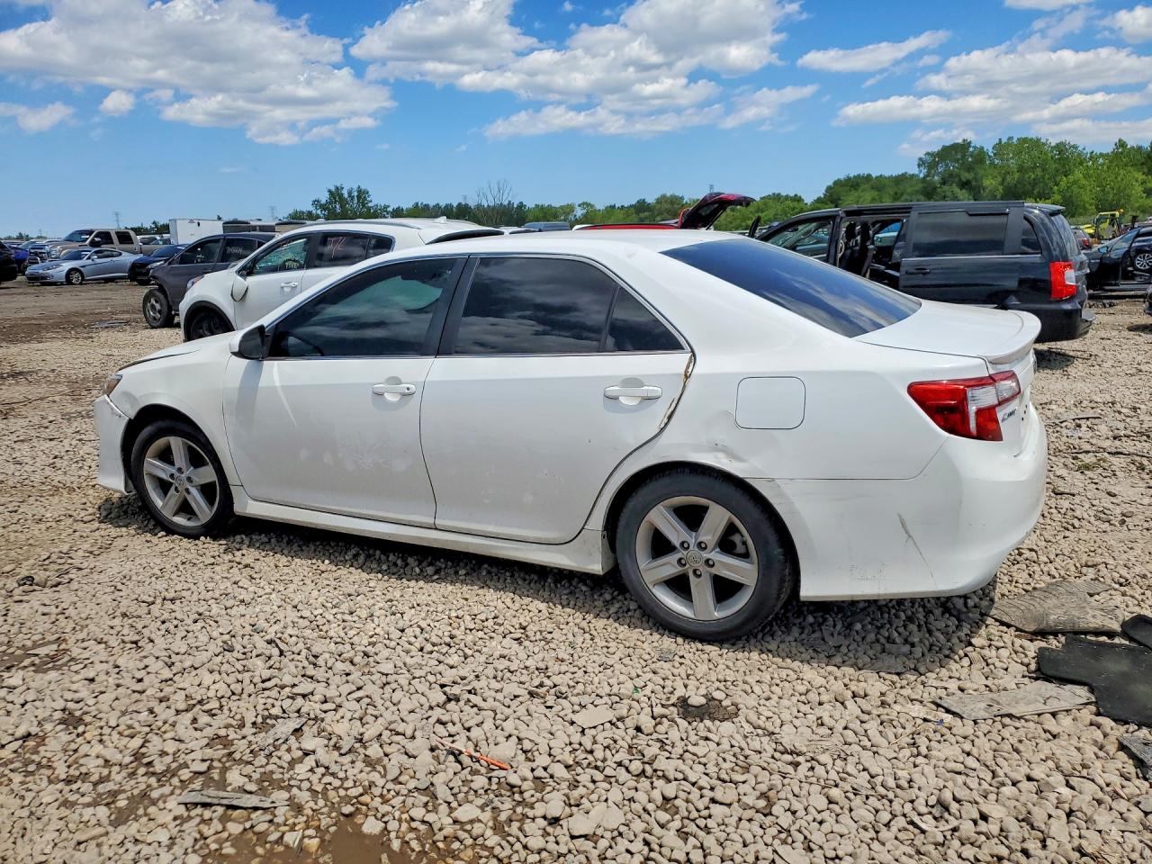2014 Toyota Camry Se White vin: 4T1BF1FK3EU415248